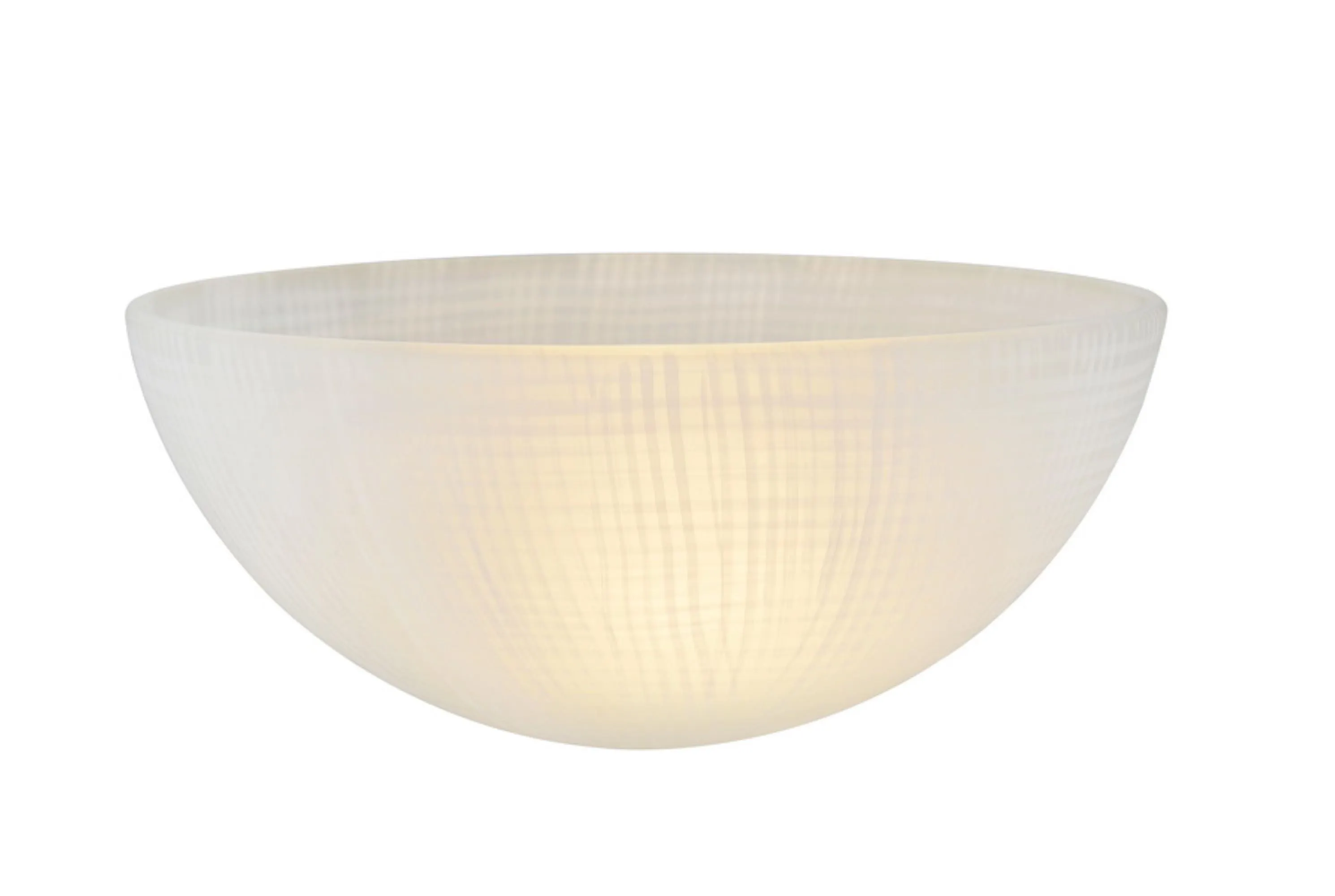 # 23516-11,Frosted/Fabric Painted Glass Shade for Medium Base Socket Torchiere Lamp, Swag Lamp and Pendant,13" Diameter x 5-3/4" High.