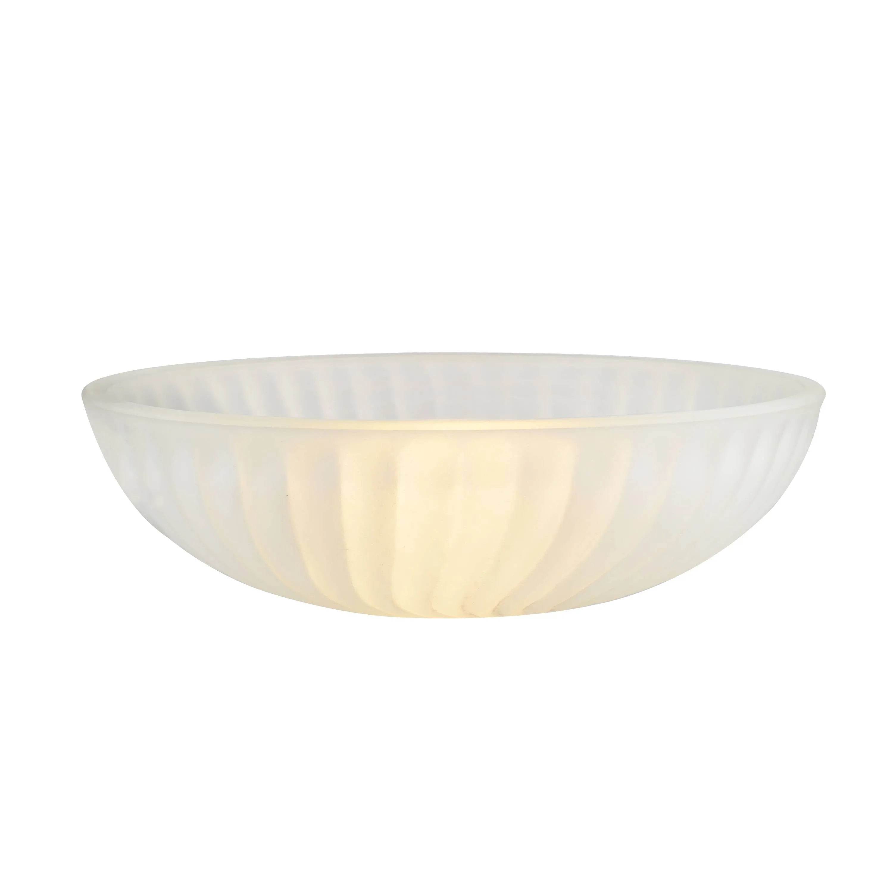 # 23520-11, Frosted Replacement Glass Shade for Medium Base Socket Torchiere Lamp, Swag Lamp and Pendant & Island Fixture, 11-7/8" Diameter x 3-3/4" Height