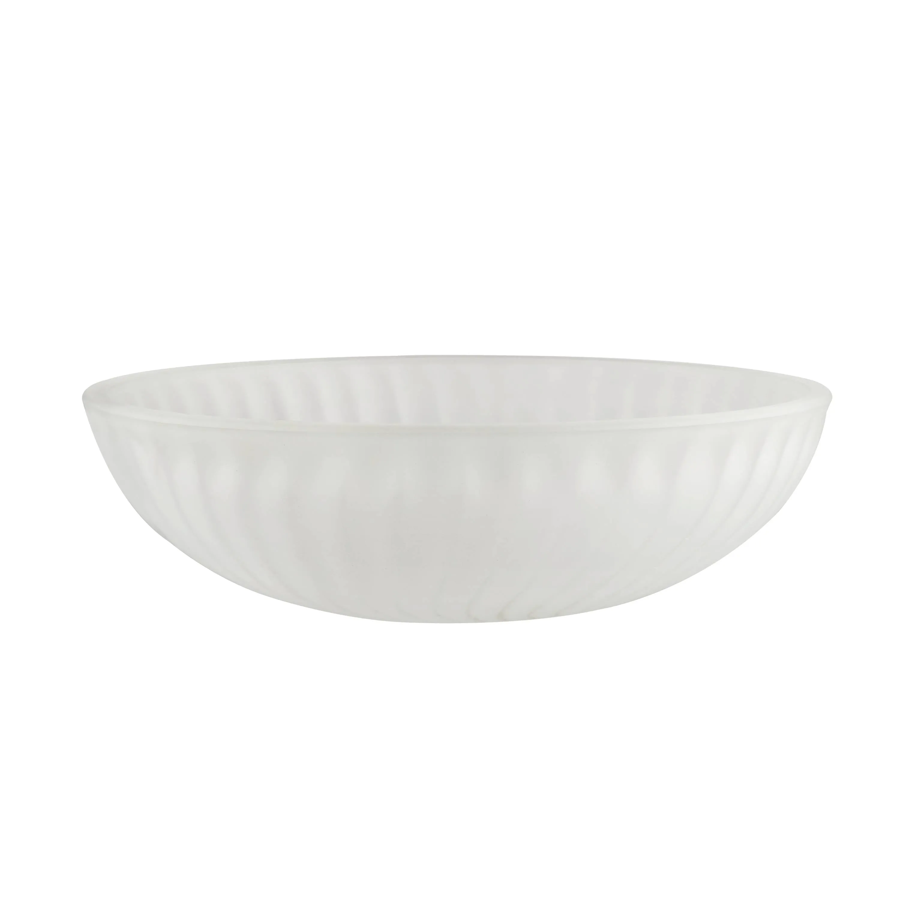 # 23520-11, Frosted Replacement Glass Shade for Medium Base Socket Torchiere Lamp, Swag Lamp and Pendant & Island Fixture, 11-7/8" Diameter x 3-3/4" Height