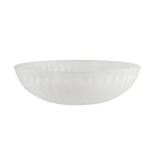 # 23520-11, Frosted Replacement Glass Shade for Medium Base Socket Torchiere Lamp, Swag Lamp and Pendant & Island Fixture, 11-7/8" Diameter x 3-3/4" Height