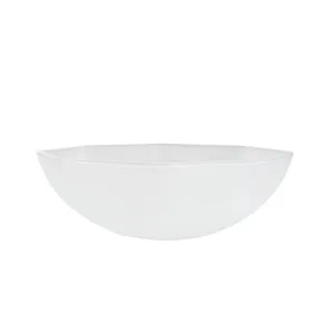 # 25306-64-1, Frosted Octagon Glass Shade for Medium Base Socket Torchiere Lamp, Swag Lamp, Pendant, Island Fixture, 1-5/8" Fitter, 12-1/8" Diameter x 4-1/4" Height