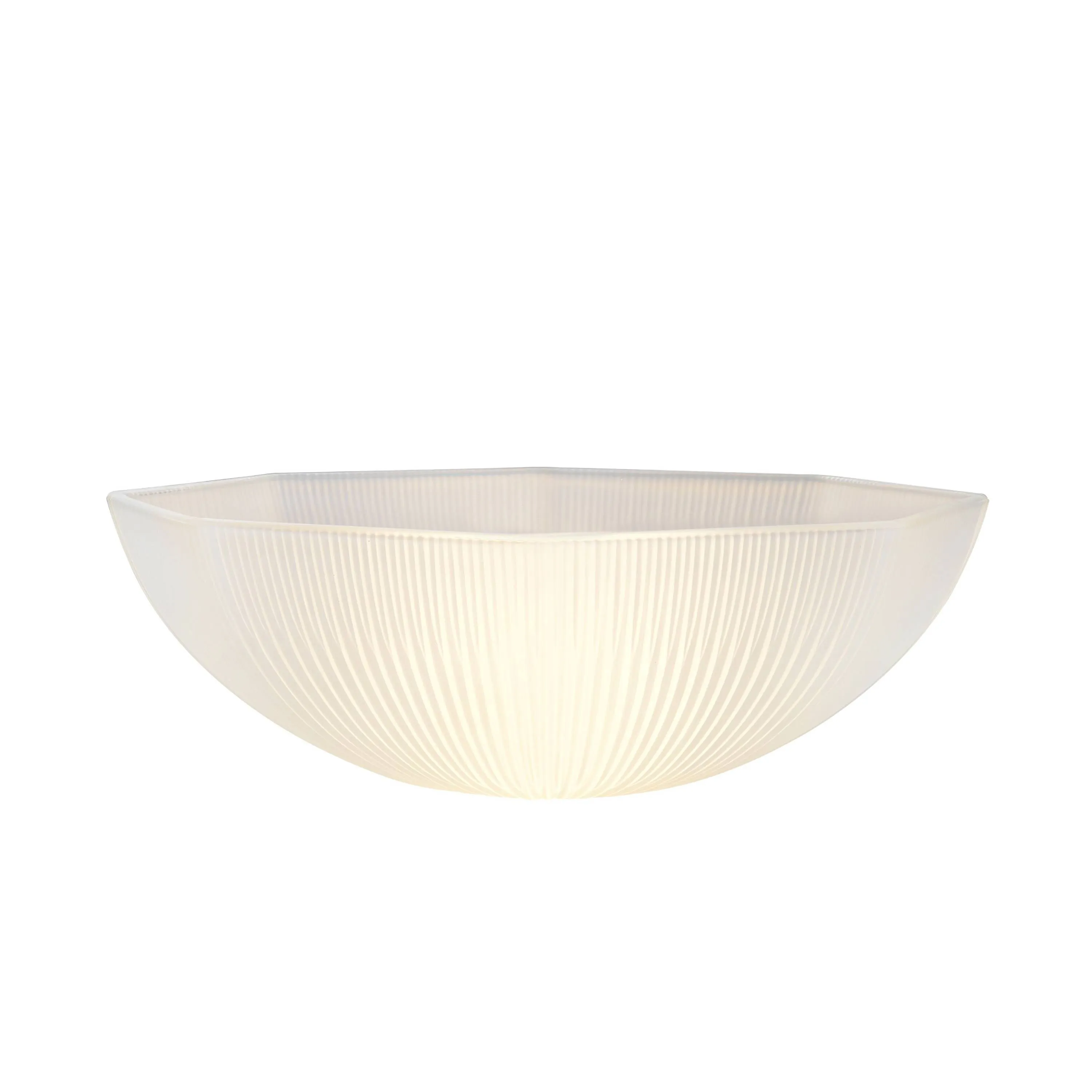# 25306-64-1, Frosted Octagon Glass Shade for Medium Base Socket Torchiere Lamp, Swag Lamp, Pendant, Island Fixture, 1-5/8" Fitter, 12-1/8" Diameter x 4-1/4" Height