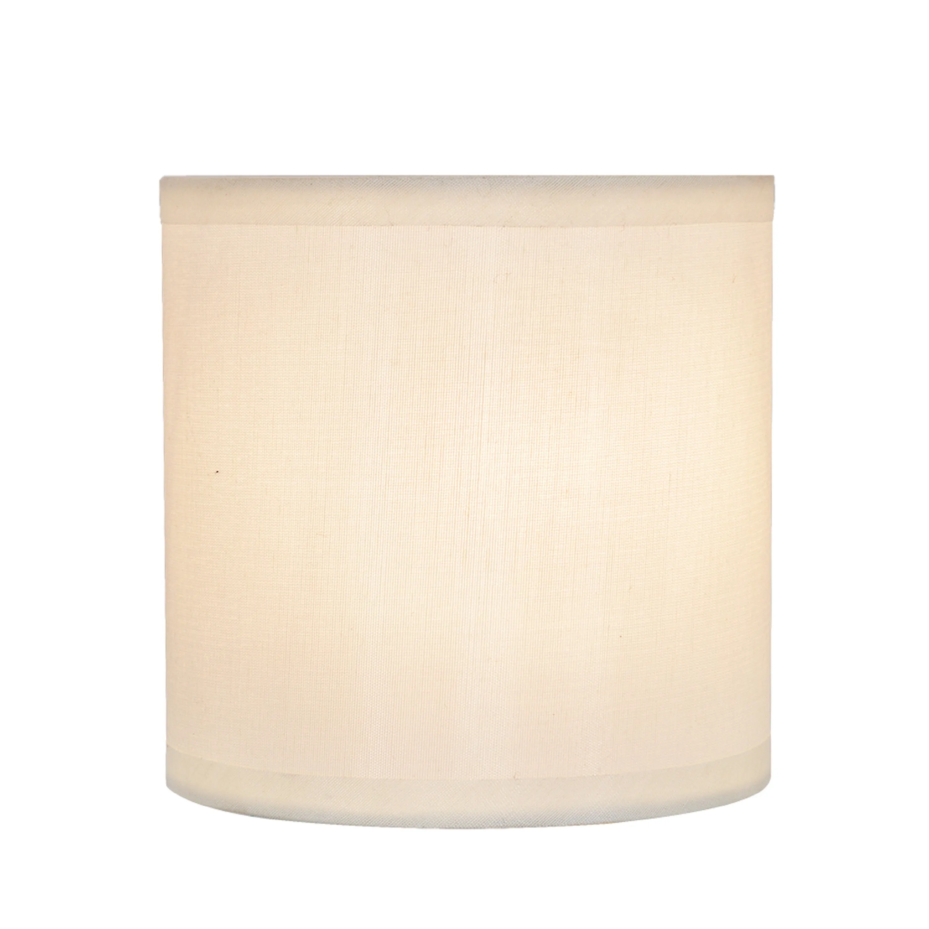 # 31001 Small Hardback Drum Shape Mini Chandelier Clip-On Shade, Transitional Design, Off White, 5" bottom width (5" x 5" x 5")
