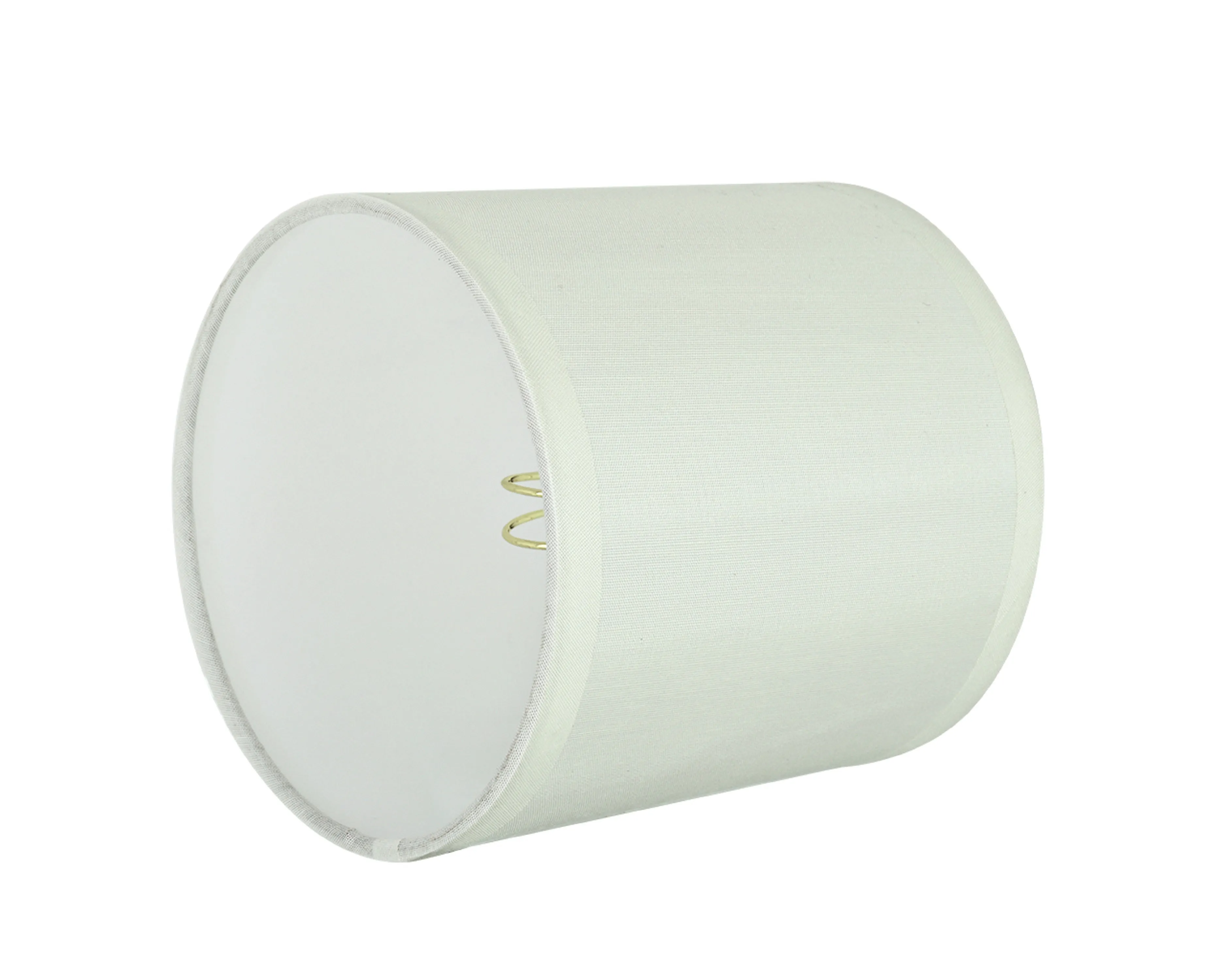 # 31001 Small Hardback Drum Shape Mini Chandelier Clip-On Shade, Transitional Design, Off White, 5" bottom width (5" x 5" x 5")