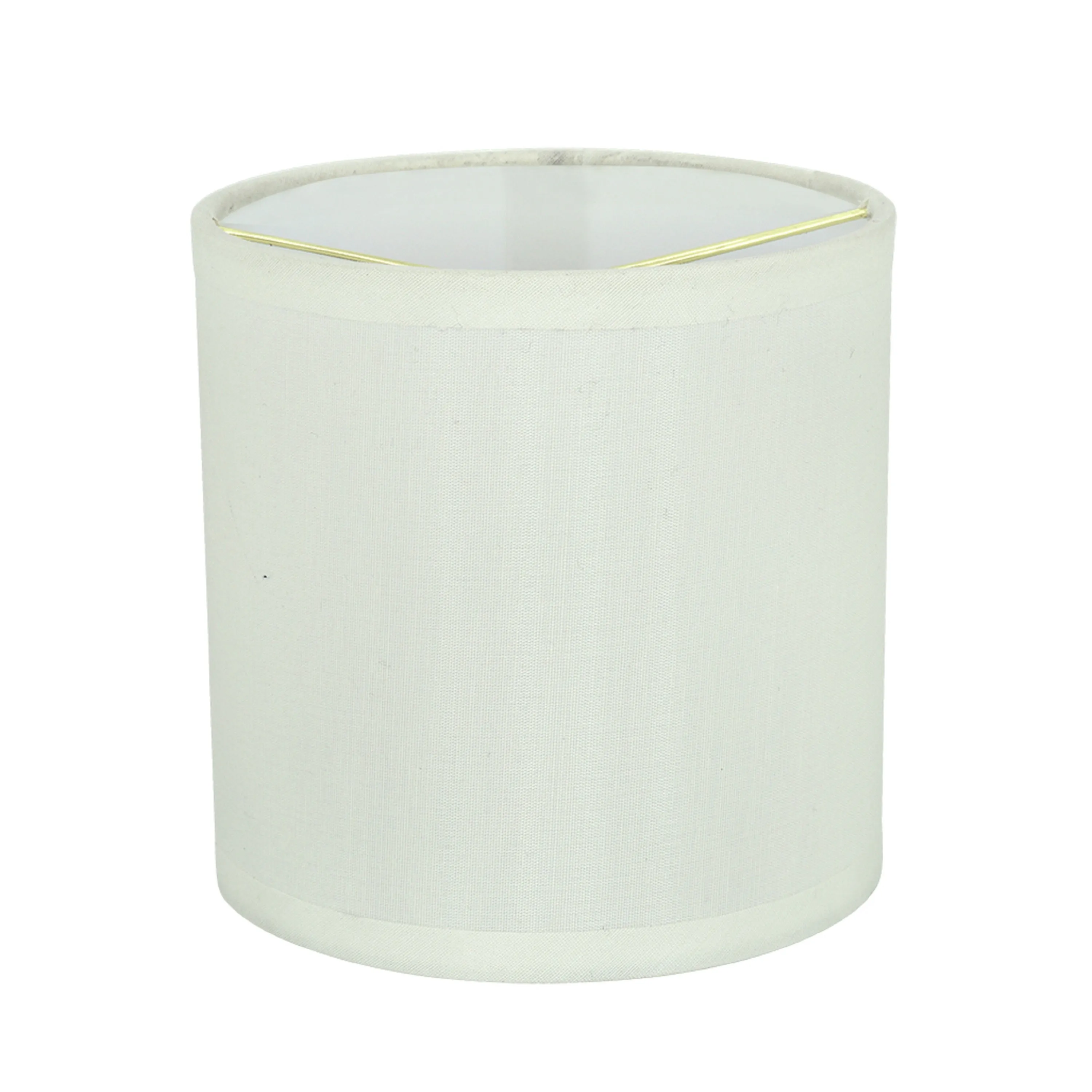 # 31001 Small Hardback Drum Shape Mini Chandelier Clip-On Shade, Transitional Design, Off White, 5" bottom width (5" x 5" x 5")