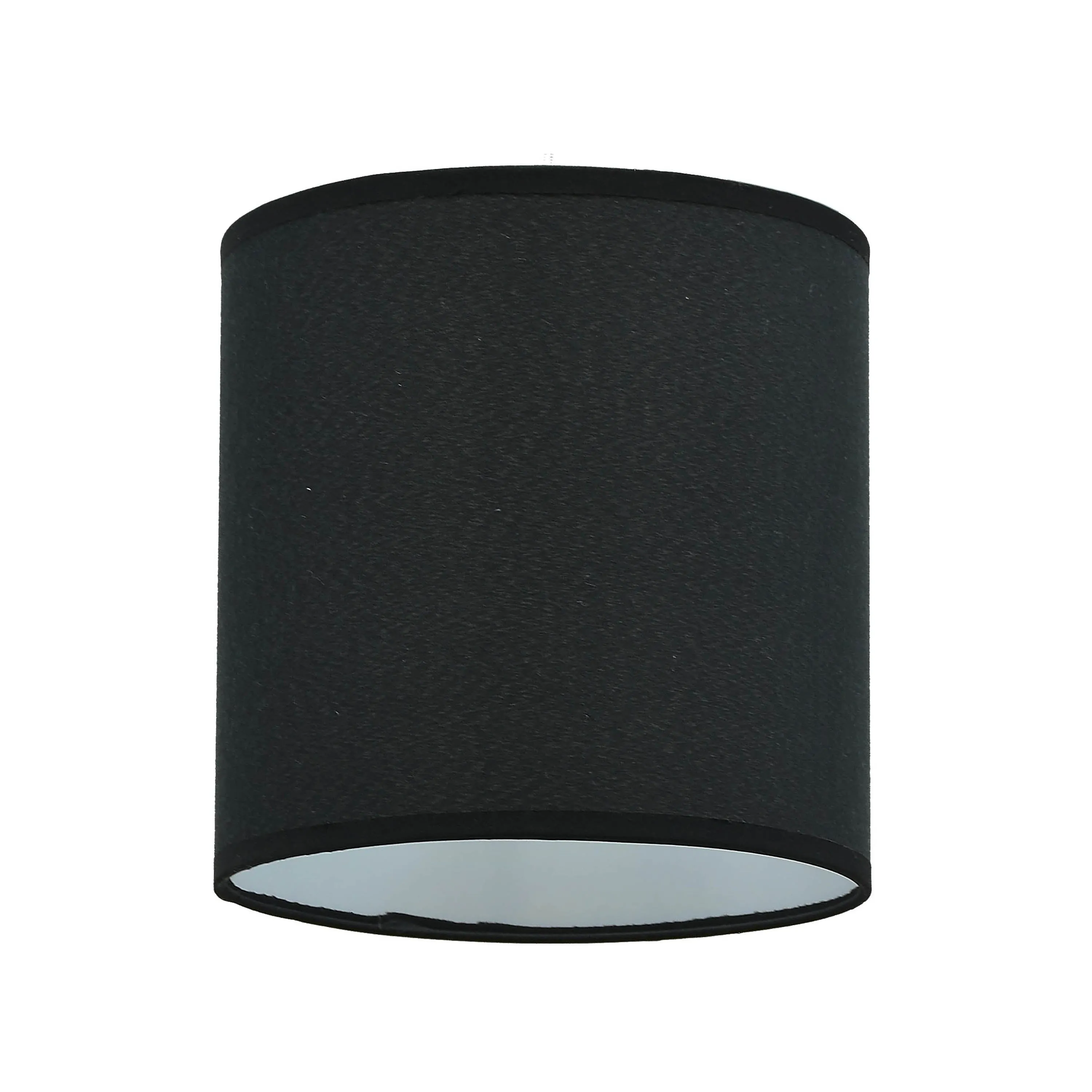 # 31009 Transitional Drum Shape Spider Construction Lamp Shade in Black Rayon Fabric, 8" wide (8" x 8" x 8")