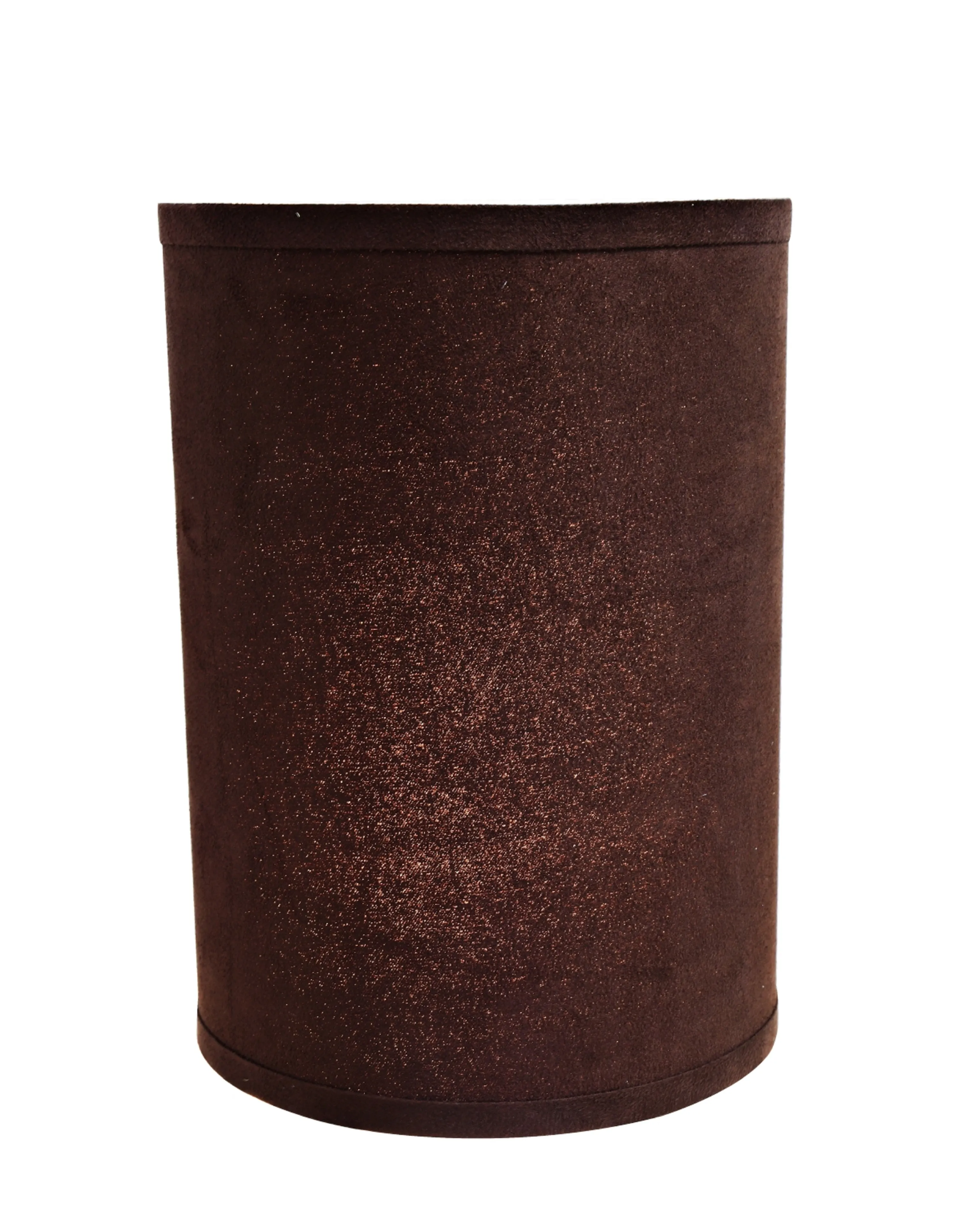 # 31018 Transitional Hardback Drum (Cylinder) Shape Spider Construction Lamp Shade in Dark Brown, 8" wide (8" x 8" x 11")