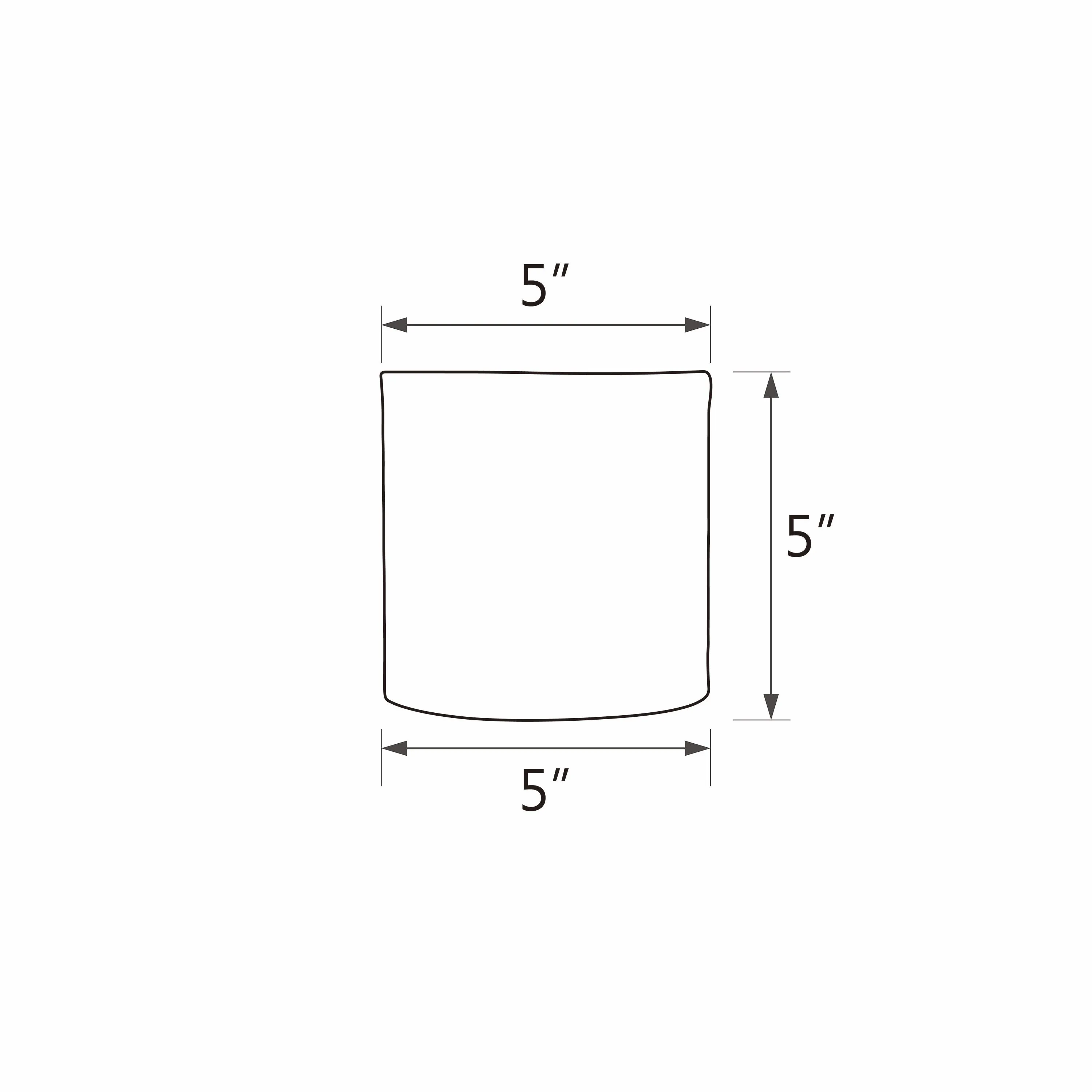# 31197 Transitional Drum (Cylinder) Shaped Clip-On Construction Lamp Shade in Light Green, 5" wide (5" x 5" x 5")