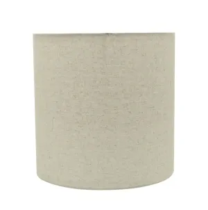# 31226 Transitional Drum (Cylinder) Shaped Spider Construction Lamp Shade in Light Grey, 8" wide (8" x 8" x 8")