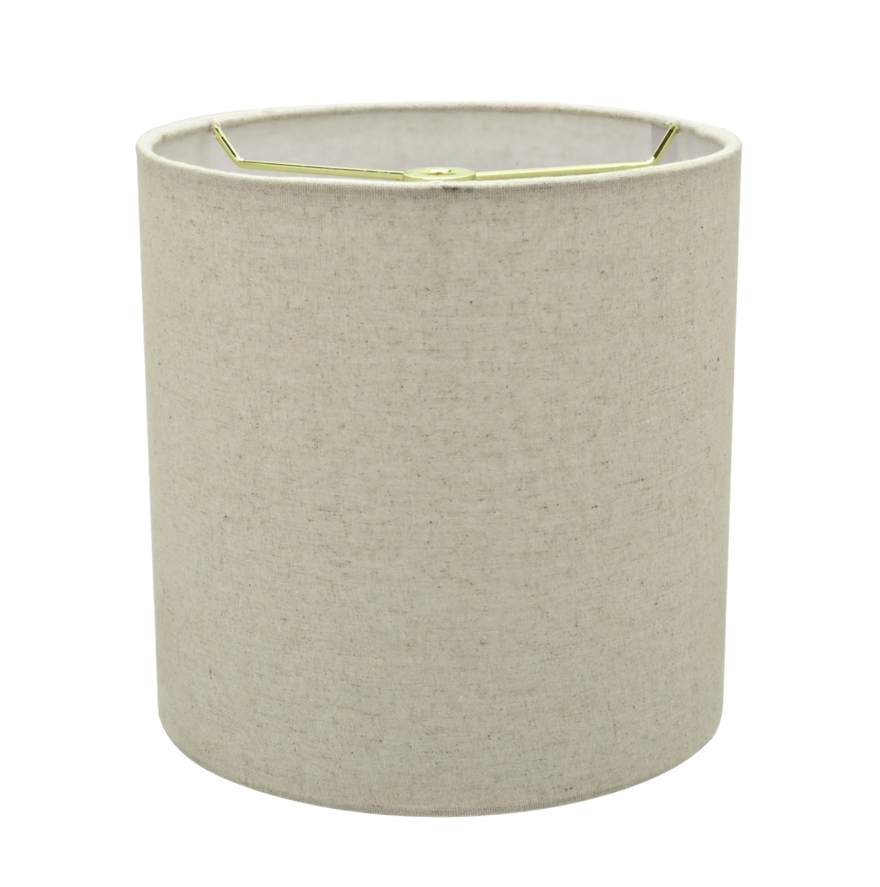 # 31226 Transitional Drum (Cylinder) Shaped Spider Construction Lamp Shade in Light Grey, 8" wide (8" x 8" x 8")