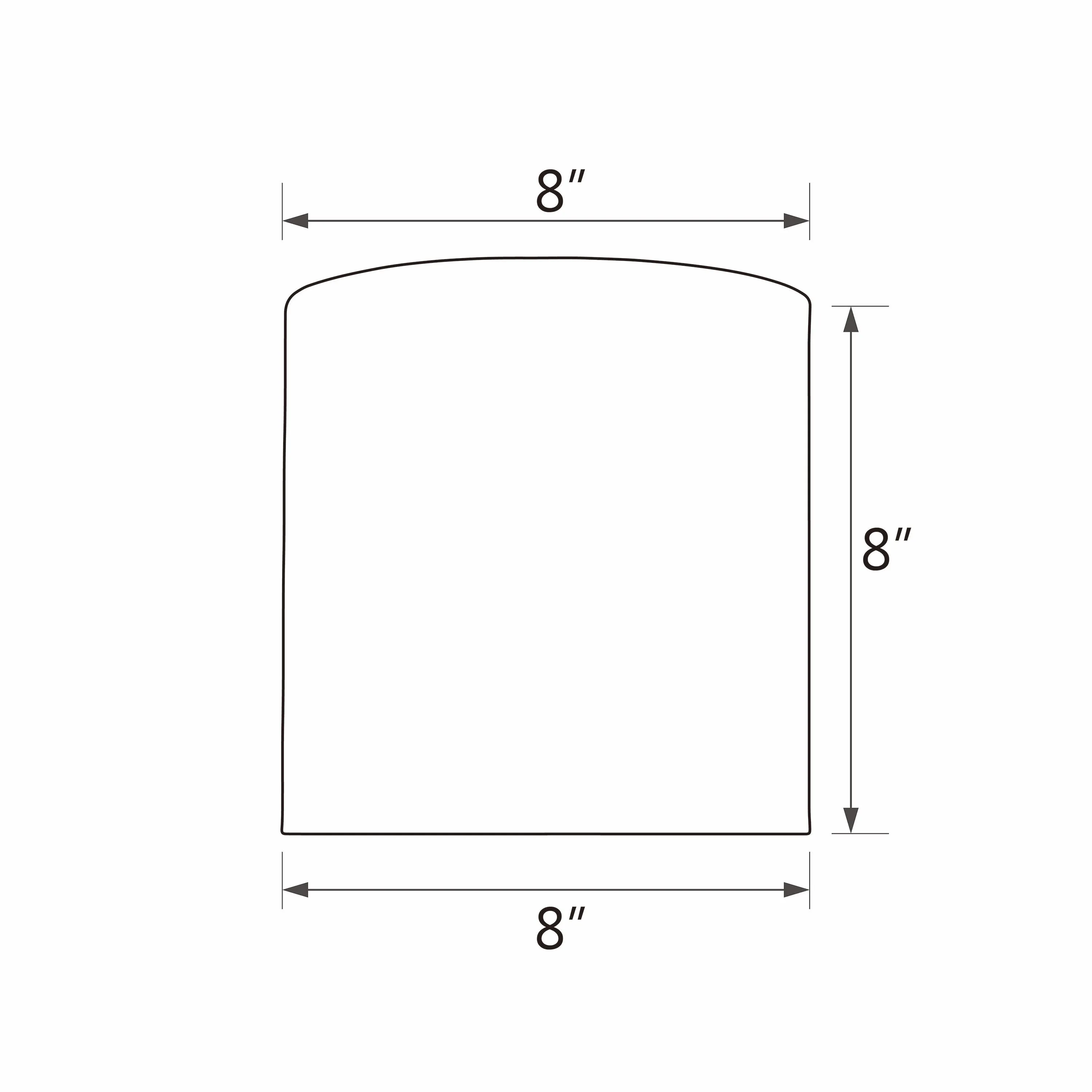 # 31233 Transitional Drum (Cylinder) Shape Spider Construction Lamp Shade in Brown, 8" wide (8" x 8" x 8")