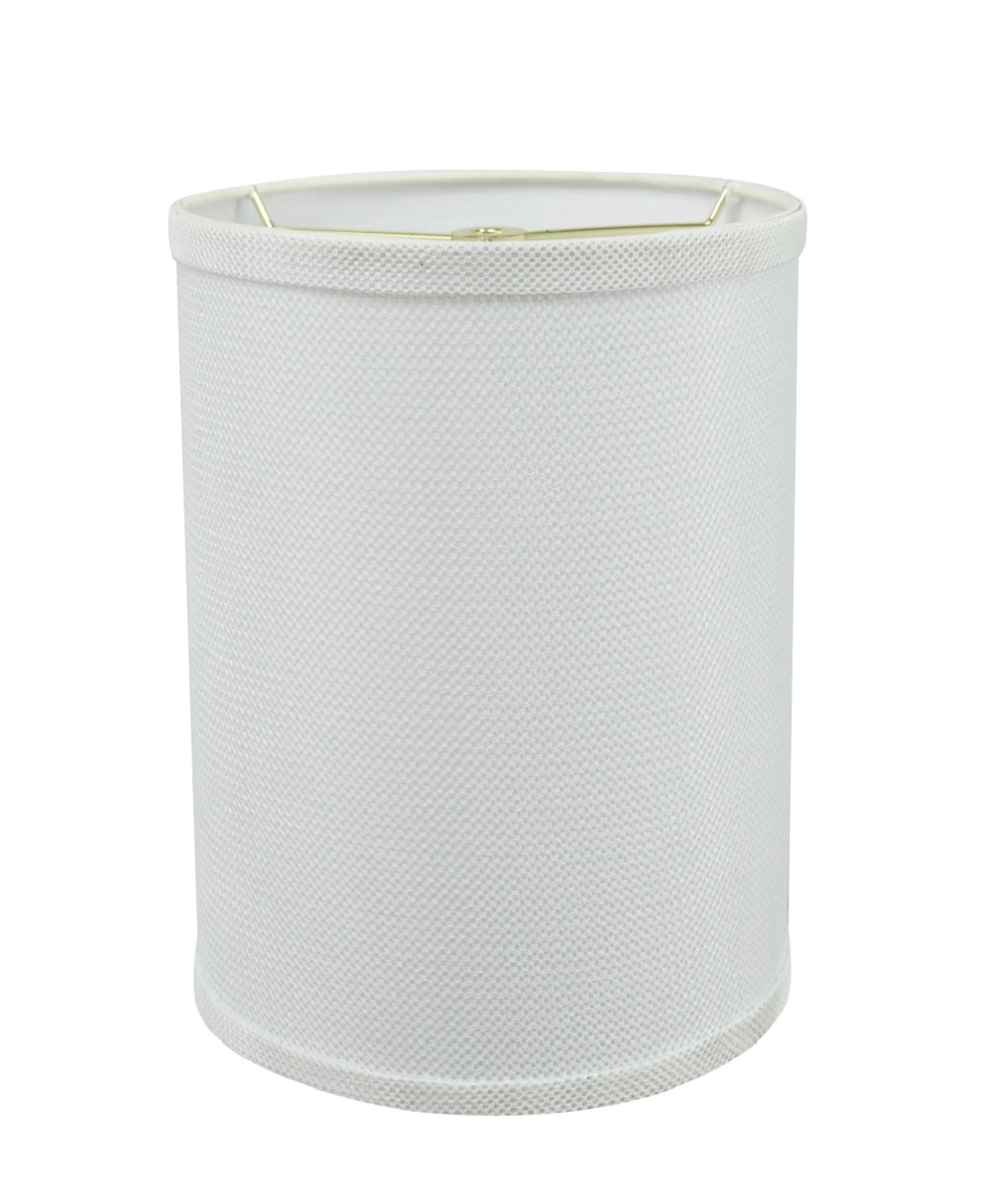 # 31279 Transitional Drum (Cylinder) Shaped Spider Construction Lamp Shade in White, 8" wide (8" x 8" x 11")