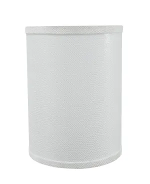 # 31279 Transitional Drum (Cylinder) Shaped Spider Construction Lamp Shade in White, 8" wide (8" x 8" x 11")