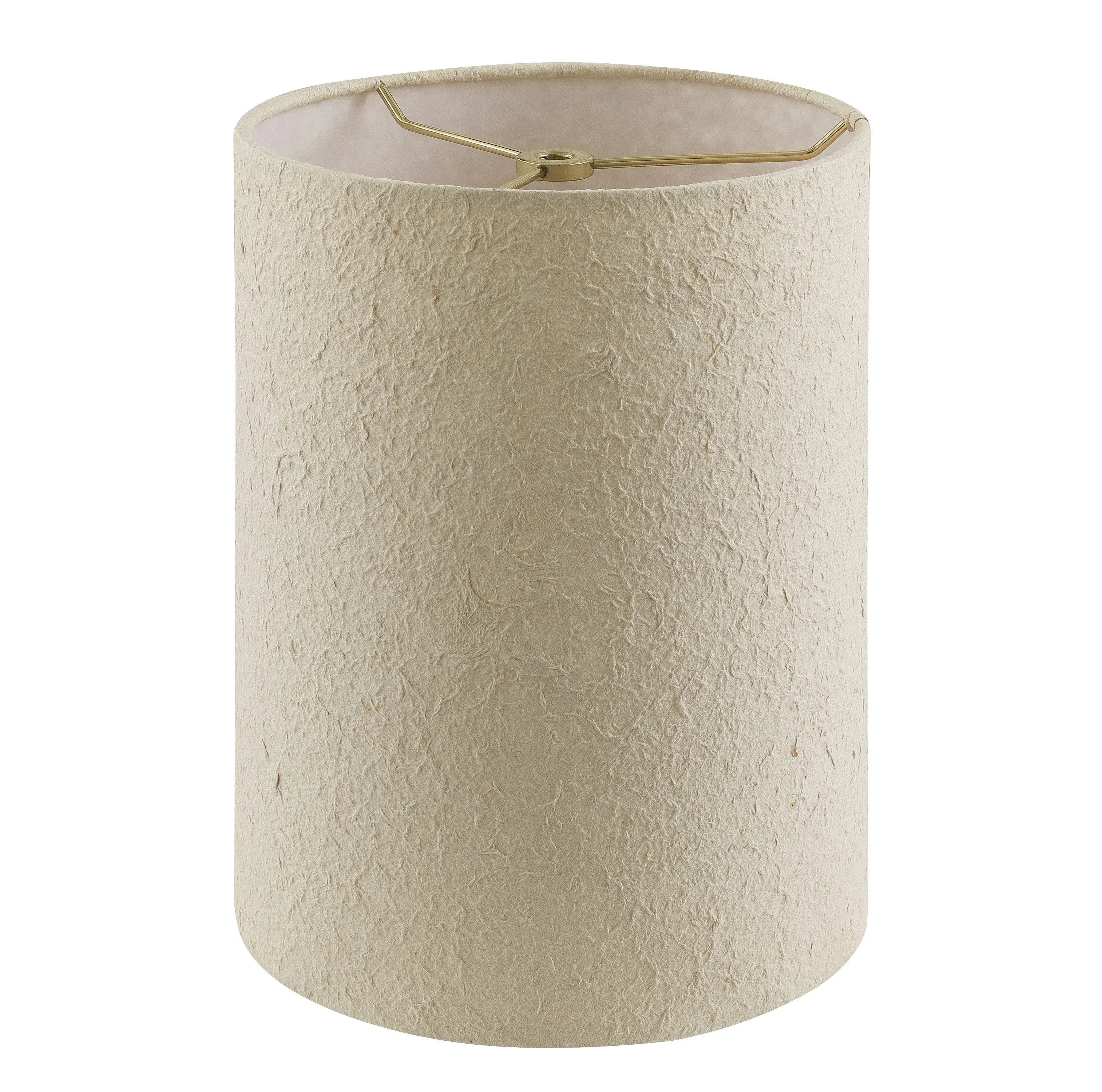 # 31286 Transitional Drum (Cylinder) Shape Spider Construction Lamp Shade in Off White, 8" wide (8" x 8" x 11")