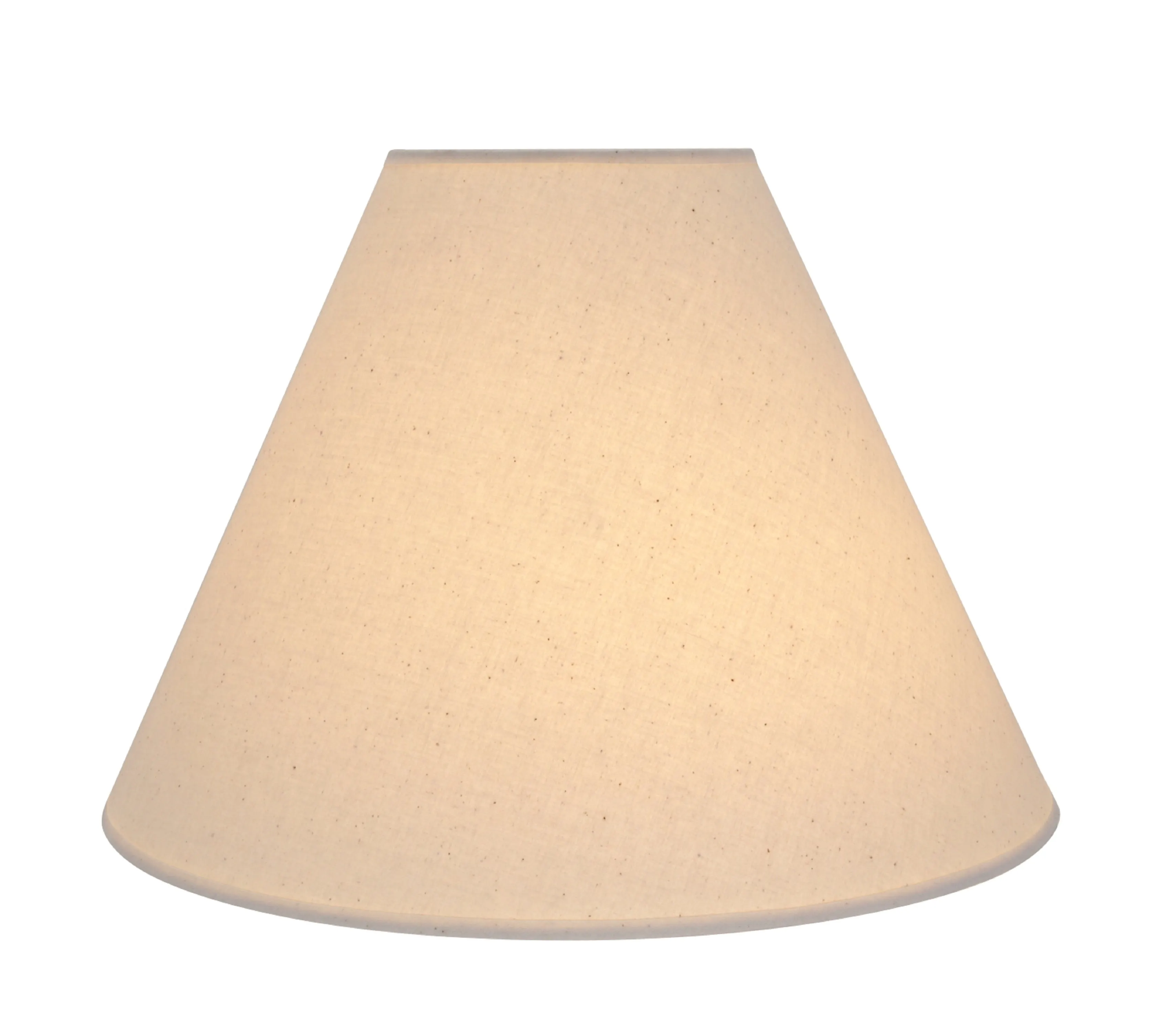 # 32016 Transitional Hardback Empire Shape Spider Construction Lamp Shade in Ivory Cotton Fabric, 16" wide (6" x 16" x 12")