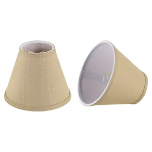 # 32134-X Small Hardback Empire Shape Mini Chandelier Clip-On Lamp Shade, Earth, 6" bottom width (3" x 6" x 5") - Sold in 2, 5, 6 & 9 Packs