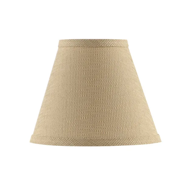 # 32134-X Small Hardback Empire Shape Mini Chandelier Clip-On Lamp Shade, Earth, 6" bottom width (3" x 6" x 5") - Sold in 2, 5, 6 & 9 Packs
