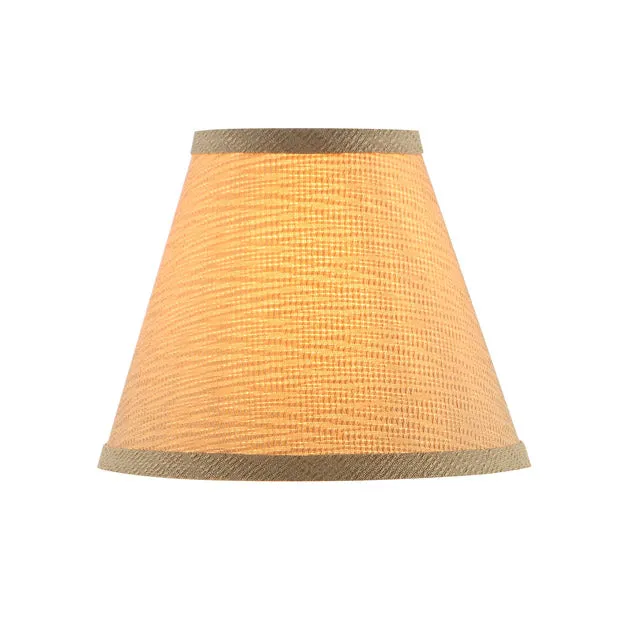 # 32134-X Small Hardback Empire Shape Mini Chandelier Clip-On Lamp Shade, Earth, 6" bottom width (3" x 6" x 5") - Sold in 2, 5, 6 & 9 Packs