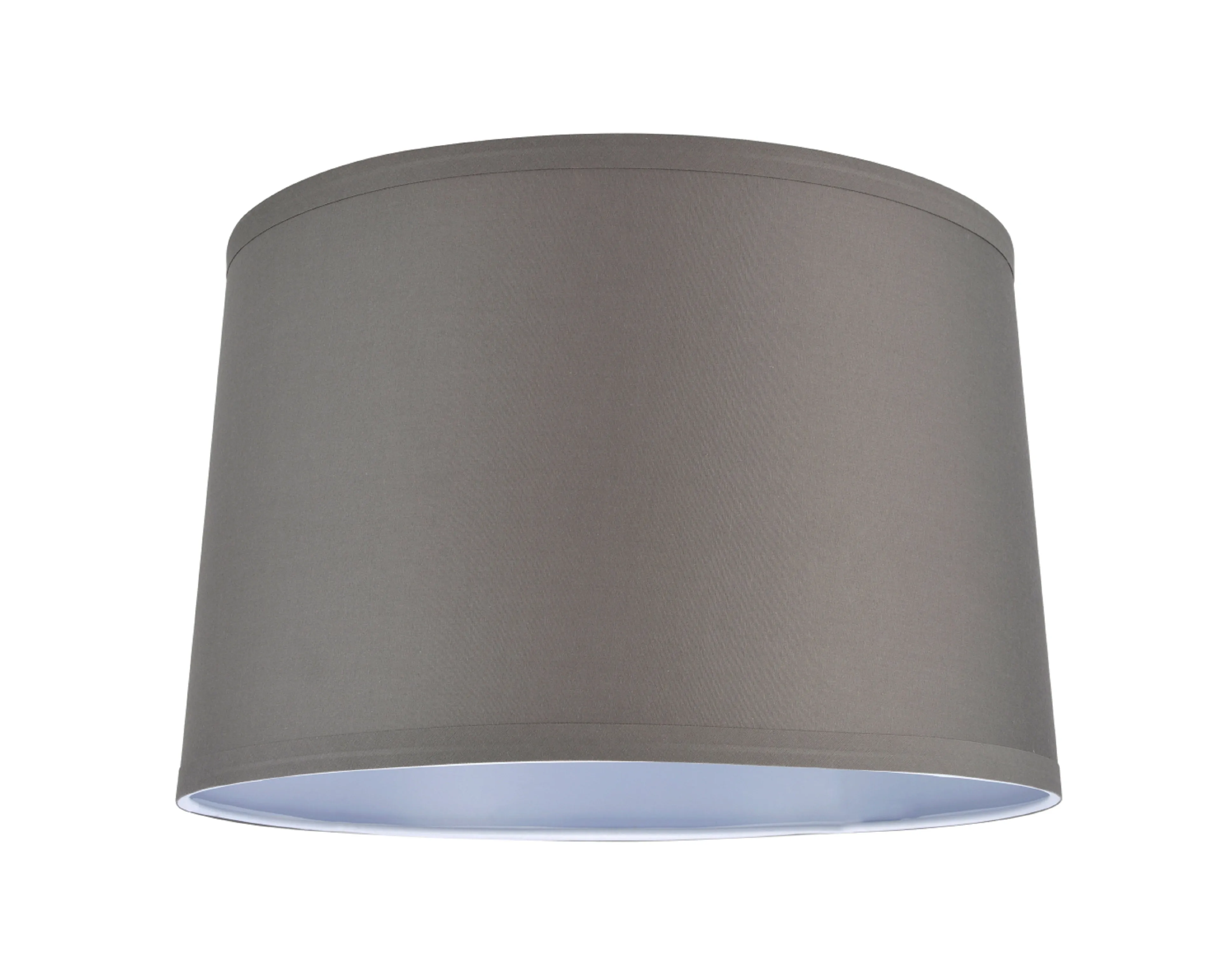 # 32241 Transitional Hardback Empire Shape Spider Construction Lamp Shade in Grey Cotton Fabric, 14" wide (13" x 14" x 9")