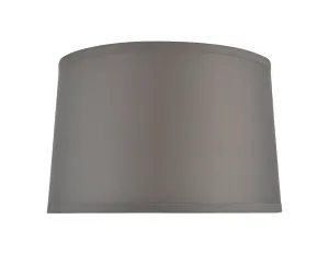 # 32241 Transitional Hardback Empire Shape Spider Construction Lamp Shade in Grey Cotton Fabric, 14" wide (13" x 14" x 9")