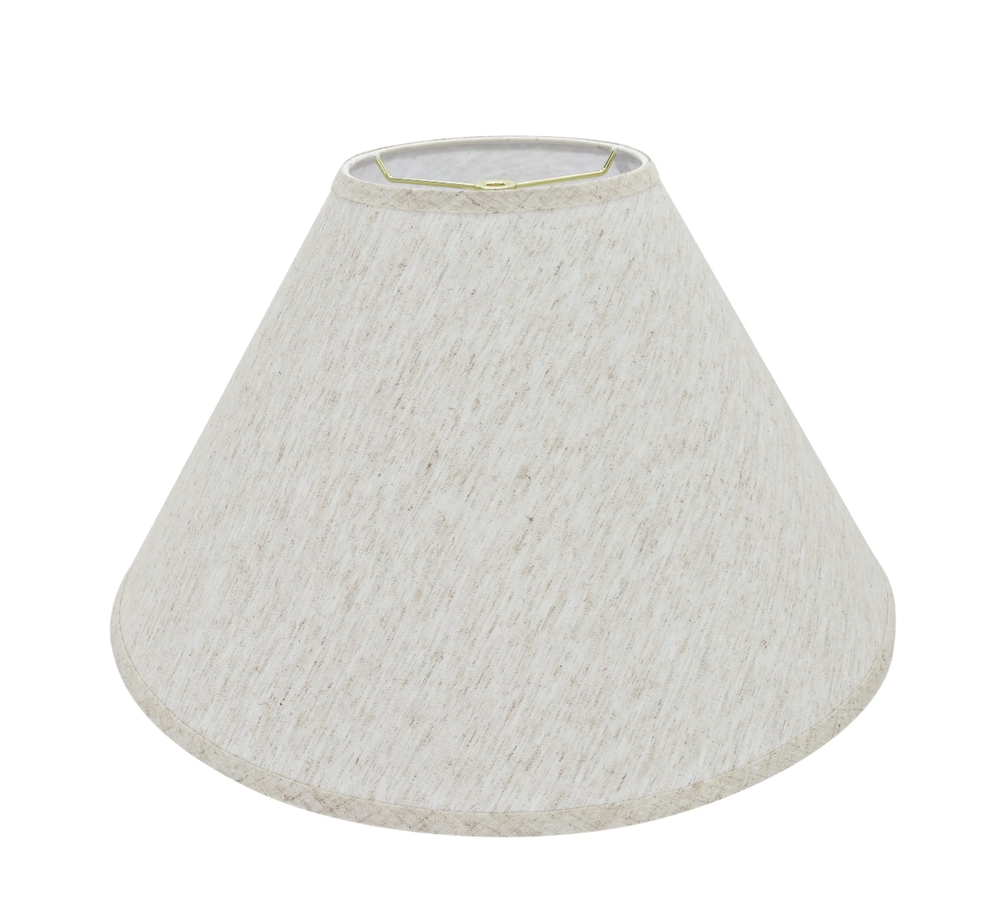 # 32561 Transitional Hardback Empire Shaped Spider Construction Lamp Shade in Beige, 20" wide (7" x 20" x 12 1/2")