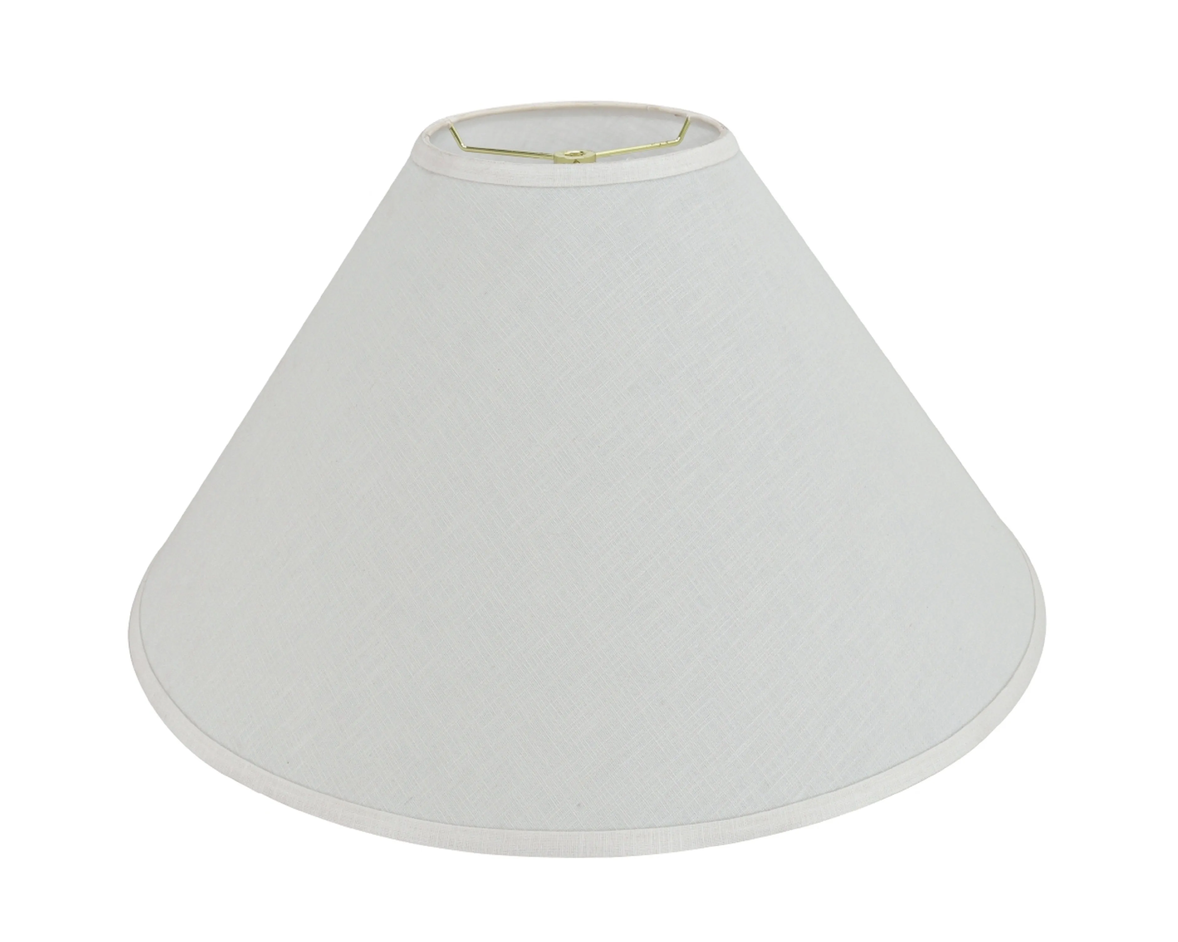 # 32591 Transitional Hardback Empire Shaped Spider Construction Lamp Shade in Off White, 23" wide (7" x 23" x 14")
