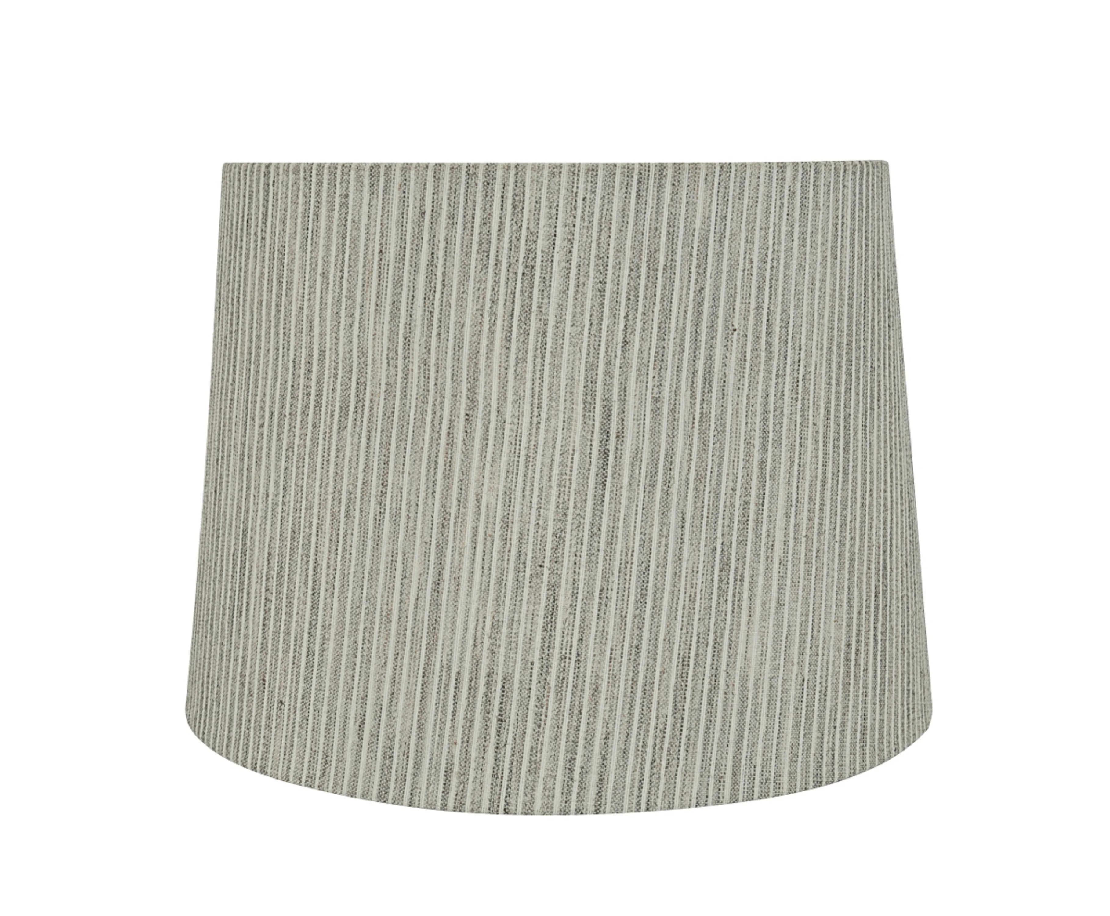 # 32952 Transitional Hardback Empire Shaped Spider Construction Lamp Shade in Light Grey, 14" wide (12" x 14" x 10")