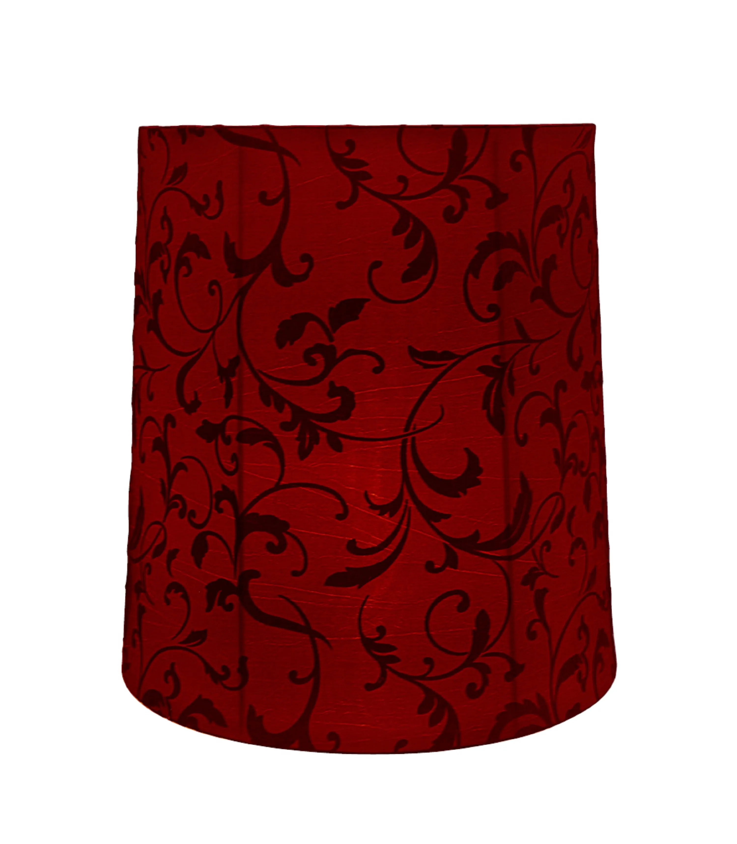 # 35039 Transitional Bell Shaped Spider Construction Lamp Shade in Red, 14" wide (12" x 14" x 15")
