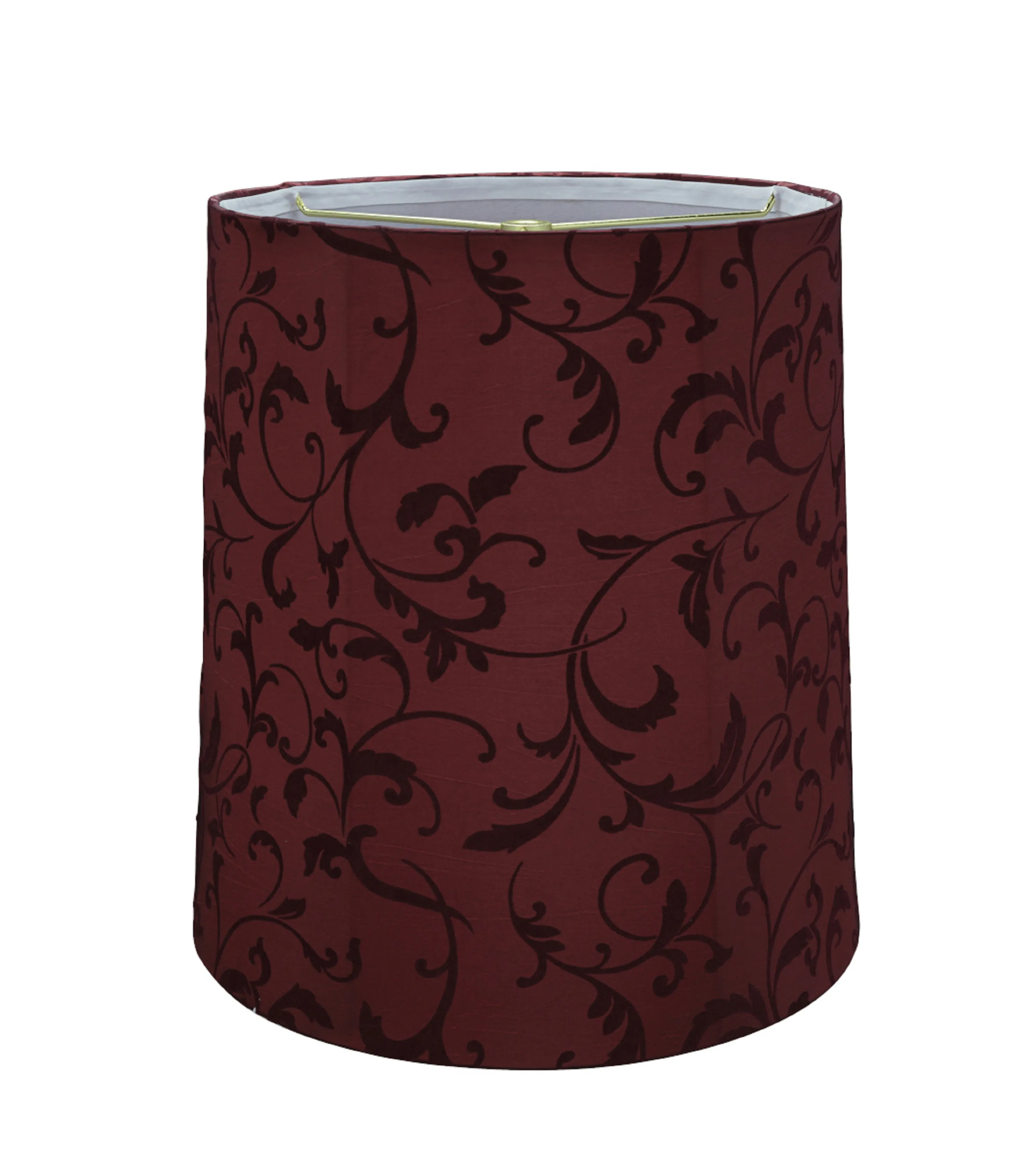 # 35039 Transitional Bell Shaped Spider Construction Lamp Shade in Red, 14" wide (12" x 14" x 15")