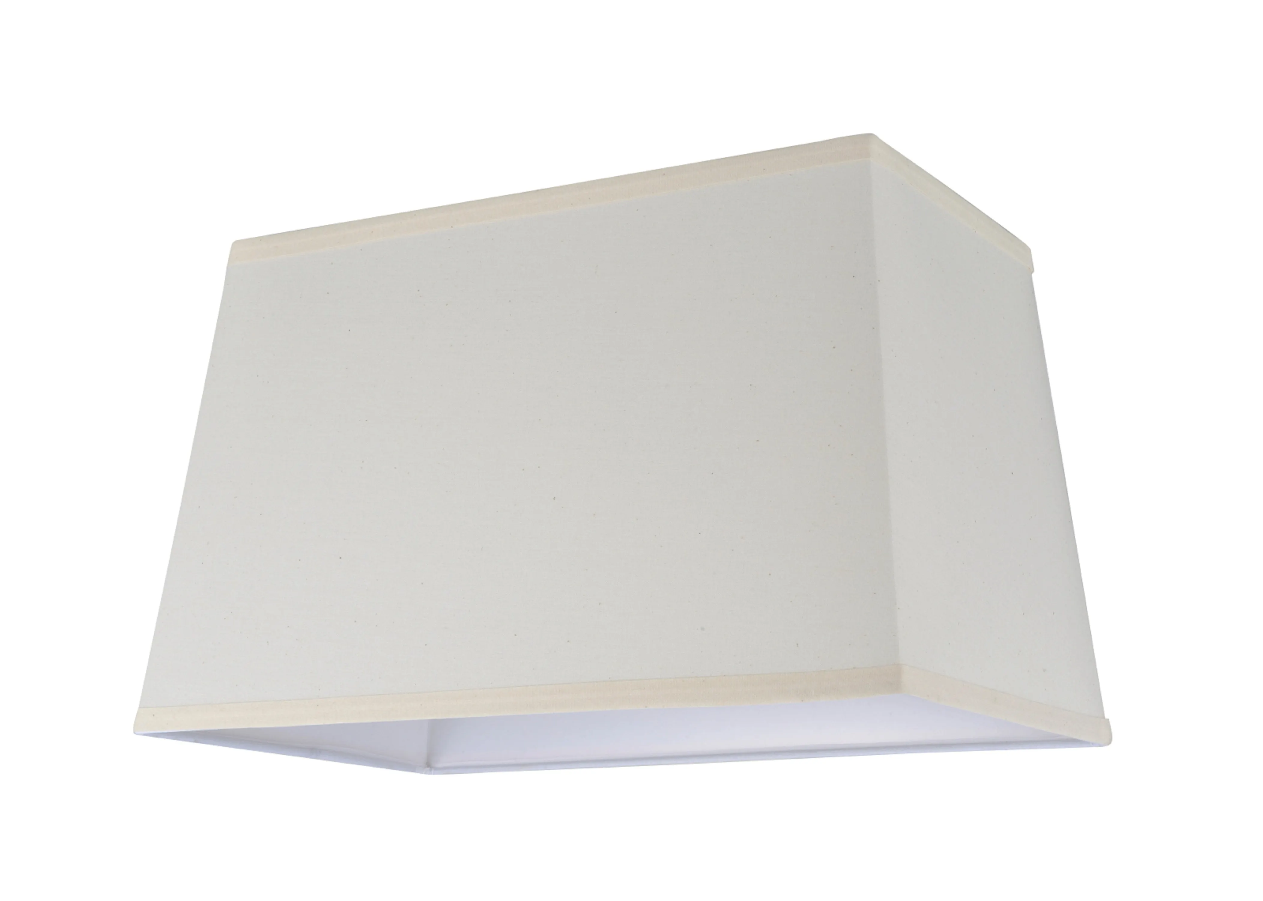 # 36021 Transitional Rectangular Hardback Spider Construction Lamp Shade, Off White, 16" wide, Top: 8"   14"  Bottom: 10"   16"  Height: 10"