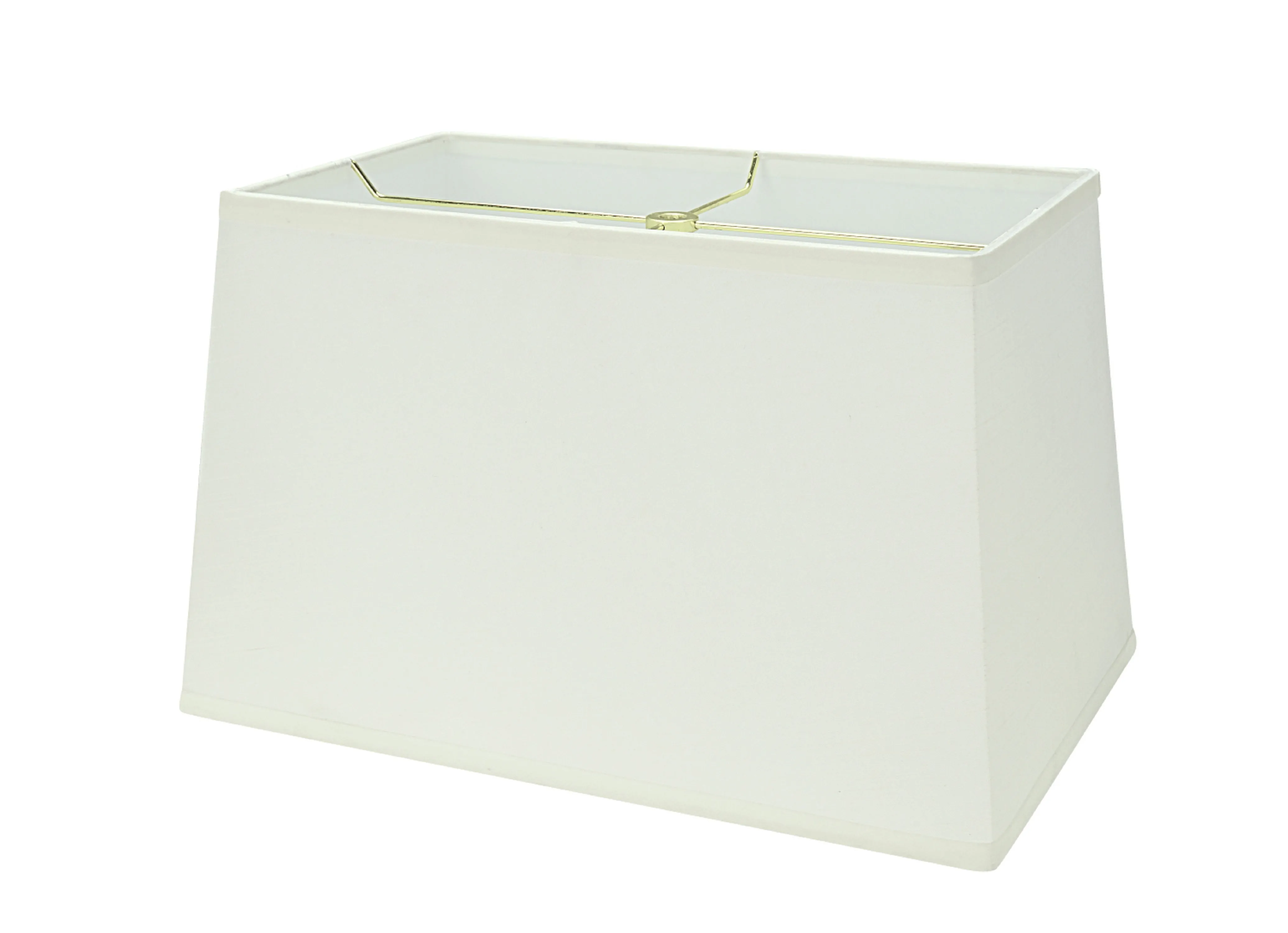 # 36023 Transitional Rectangle Hardback Shape Spider Construction Lamp Shade in Off White, 16" wide, Top:(8"   14") Bottom:(10   16")  x Height: 10"