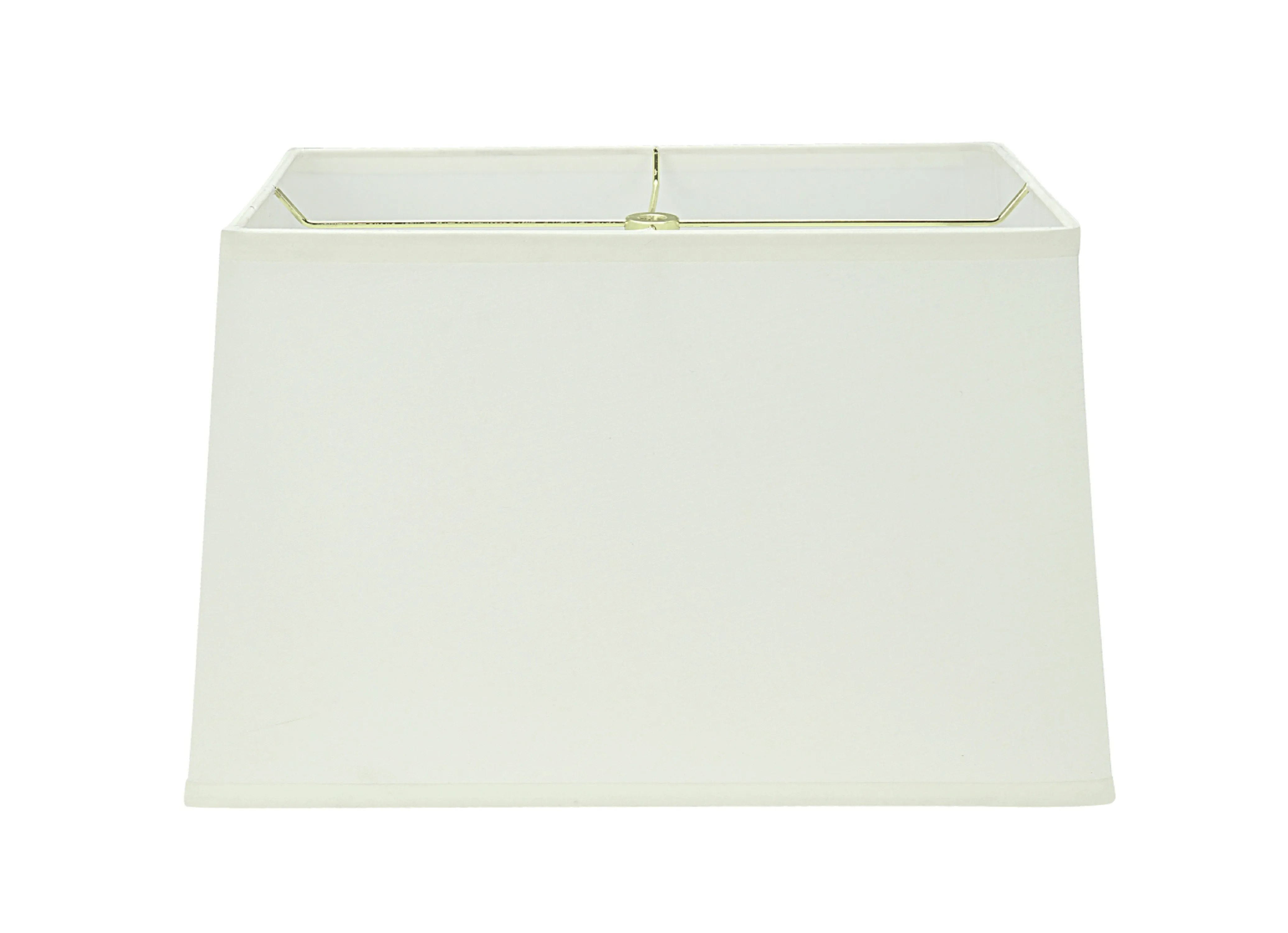 # 36023 Transitional Rectangle Hardback Shape Spider Construction Lamp Shade in Off White, 16" wide, Top:(8"   14") Bottom:(10   16")  x Height: 10"