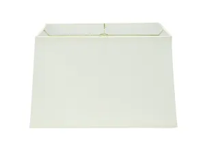 # 36023 Transitional Rectangle Hardback Shape Spider Construction Lamp Shade in Off White, 16" wide, Top:(8"   14") Bottom:(10   16")  x Height: 10"