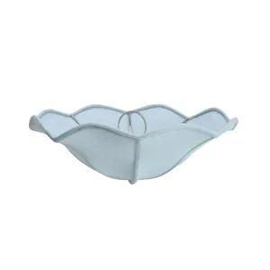 # 39002 Ceiling Clip-on Lamp Shade (1 Pack), Transitional Design in Light Blue Faux Linen Colored Fabric, 13" diameter (13" x 5")