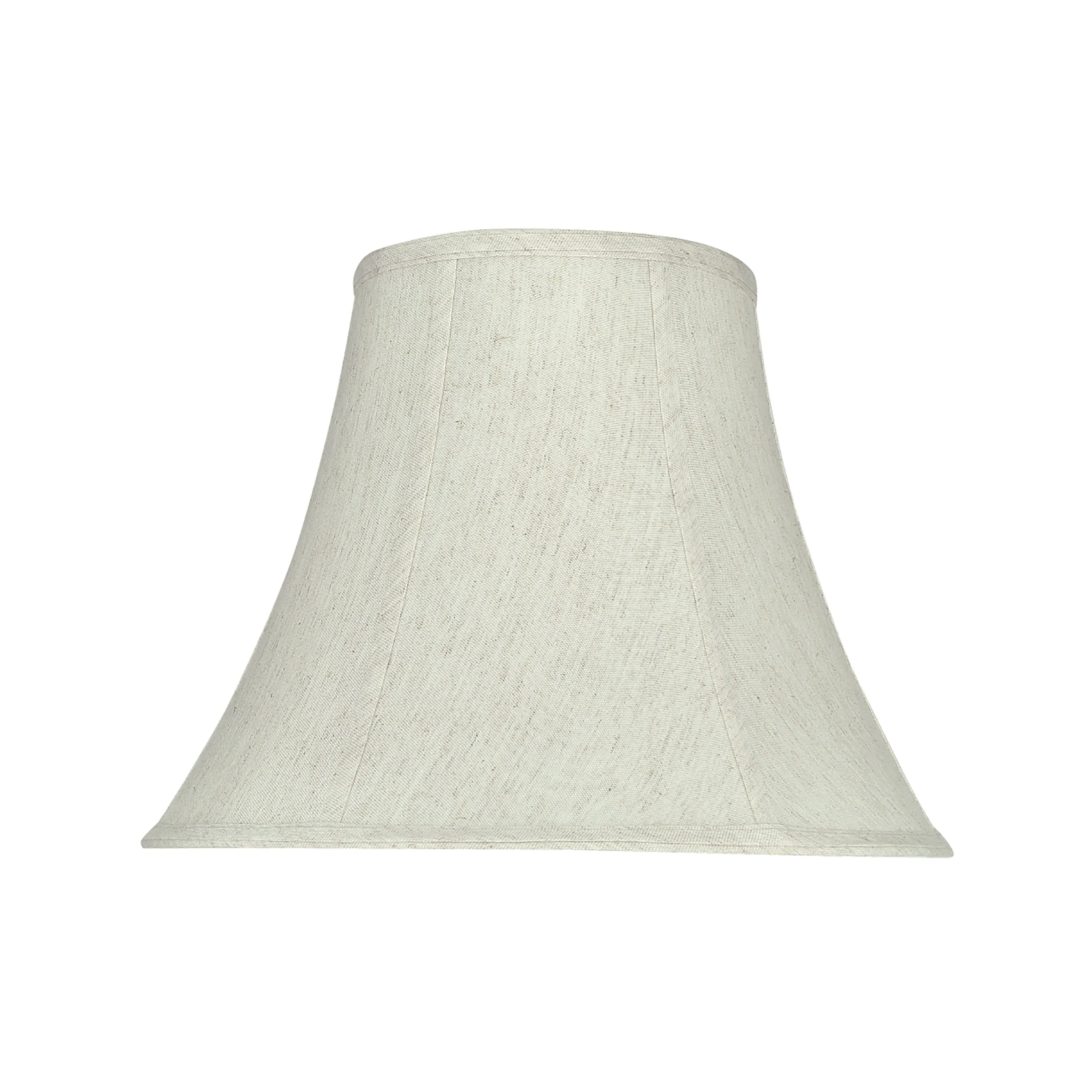 # 58052 Transitional Bell Shape UNO Construction Lamp Shade in Linen White, 14" Wide (7" x 14" x 11")