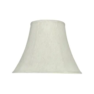 # 58052 Transitional Bell Shape UNO Construction Lamp Shade in Linen White, 14" Wide (7" x 14" x 11")