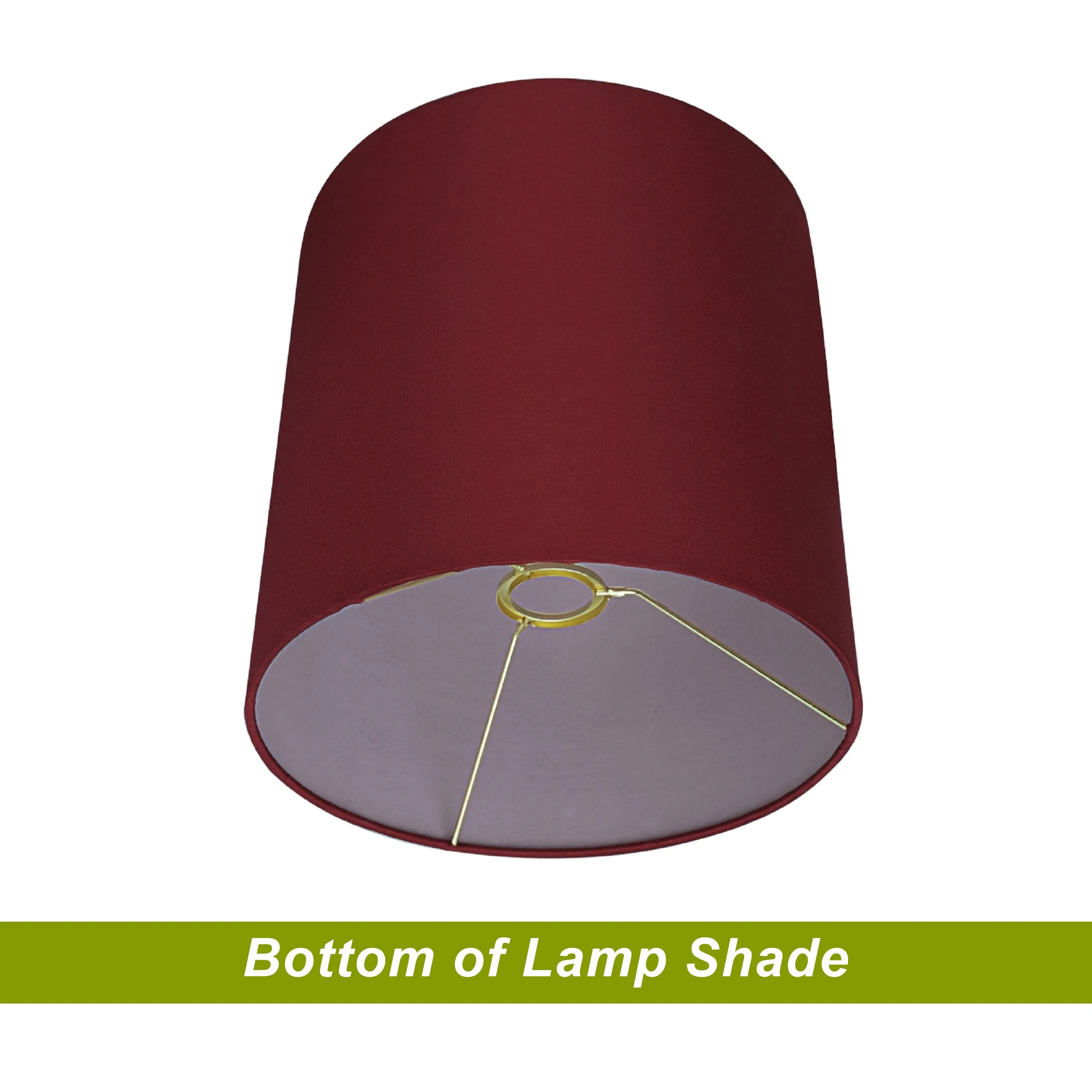# 58401 Transitional Drum (Cylinder) Shape UNO Construction Lamp Shade in Blood Red, 10" Wide (10" x 10" x 10")
