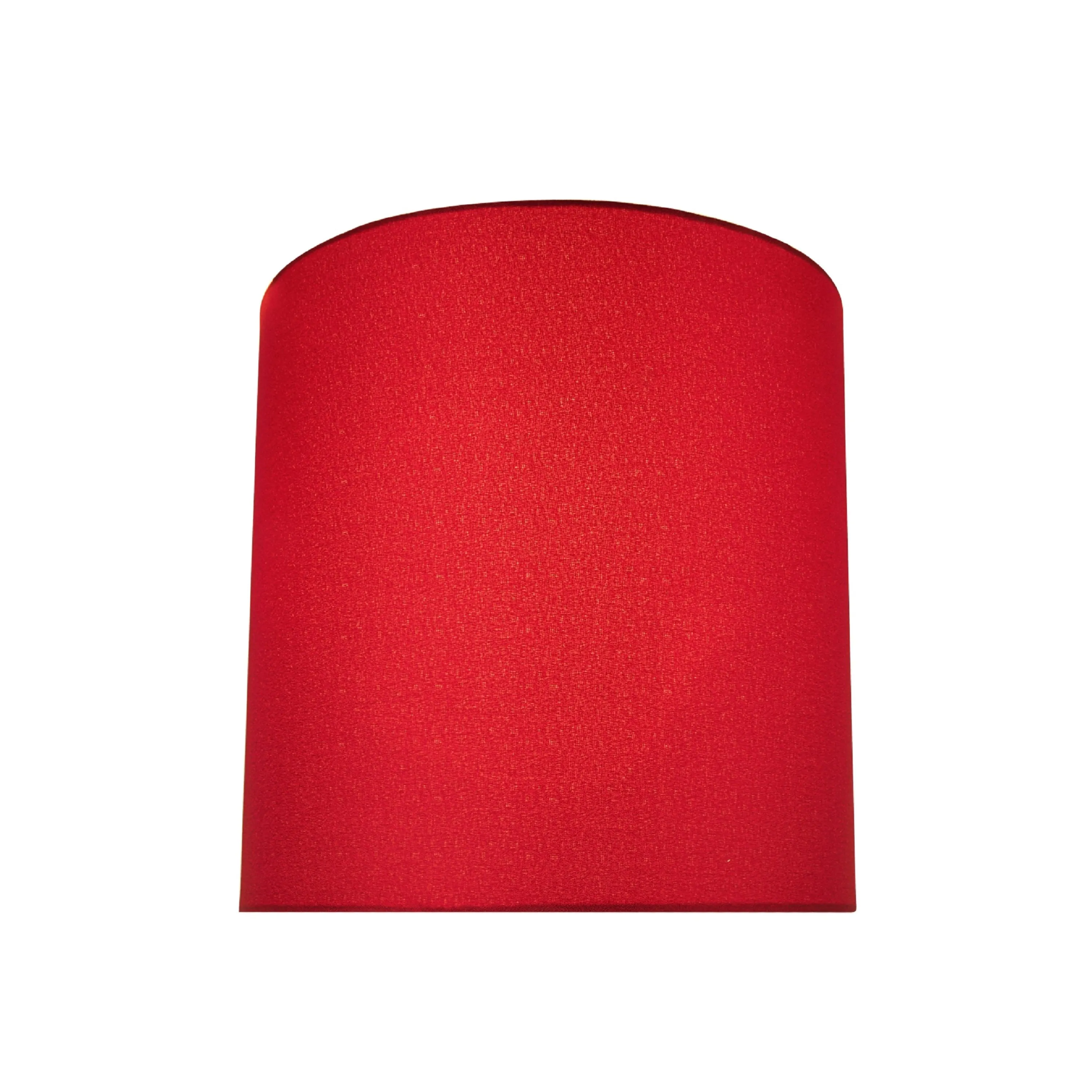 # 58401 Transitional Drum (Cylinder) Shape UNO Construction Lamp Shade in Blood Red, 10" Wide (10" x 10" x 10")