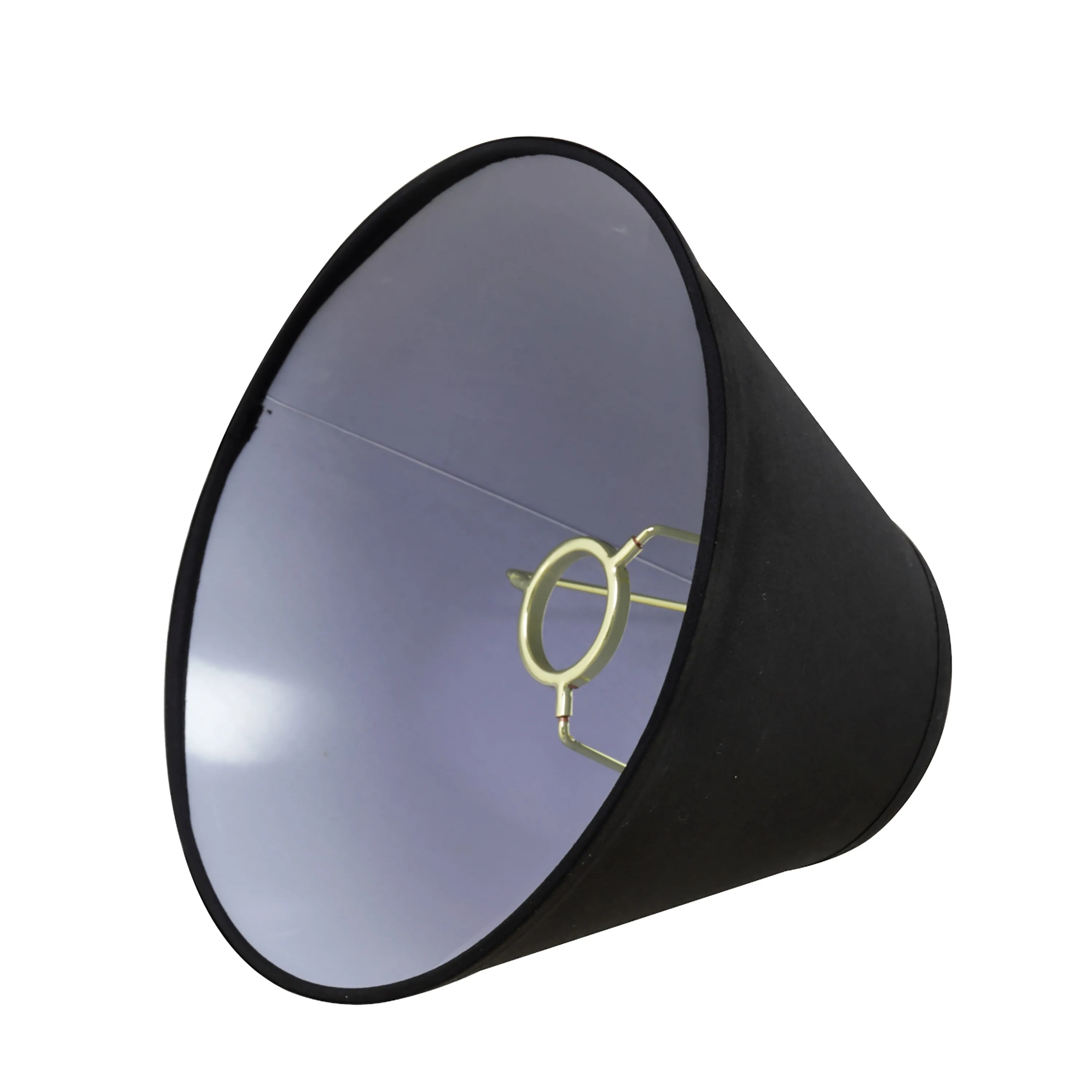 # 58727 Transitional Hardback Empire Shape UNO Construction Lamp Shade in Black, 9" Wide (4" x 9" x 6 1/2")