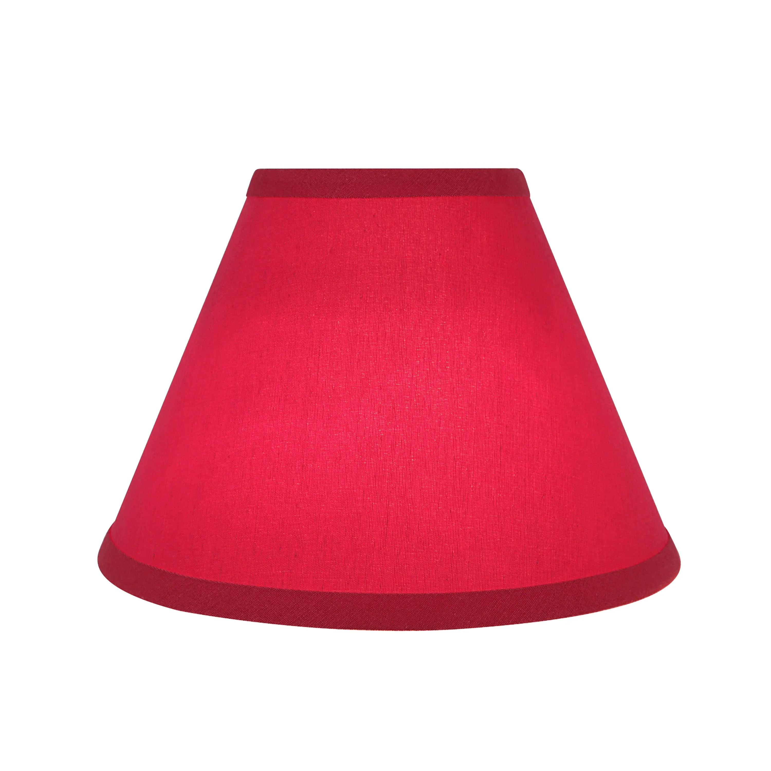 # 58729 Transitional Hardback Empire Shape UNO Construction Lamp Shade in Red, 9" Wide (4" x 9" x 6-1/2")