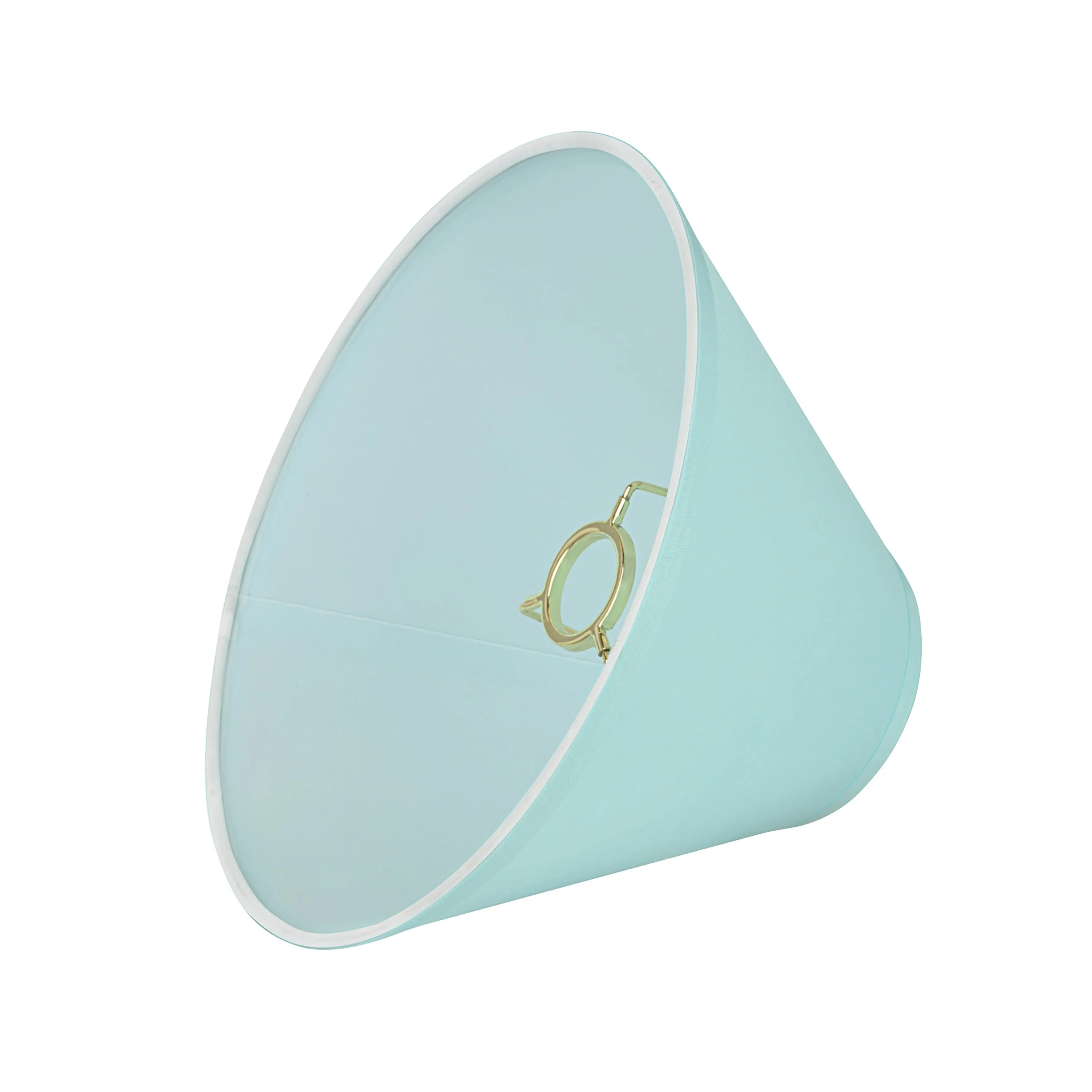 # 58754 Transitional Hardback Empire Shape UNO Construction Lamp Shade in Light Blue, 10" Wide (4" x 10" x 7")