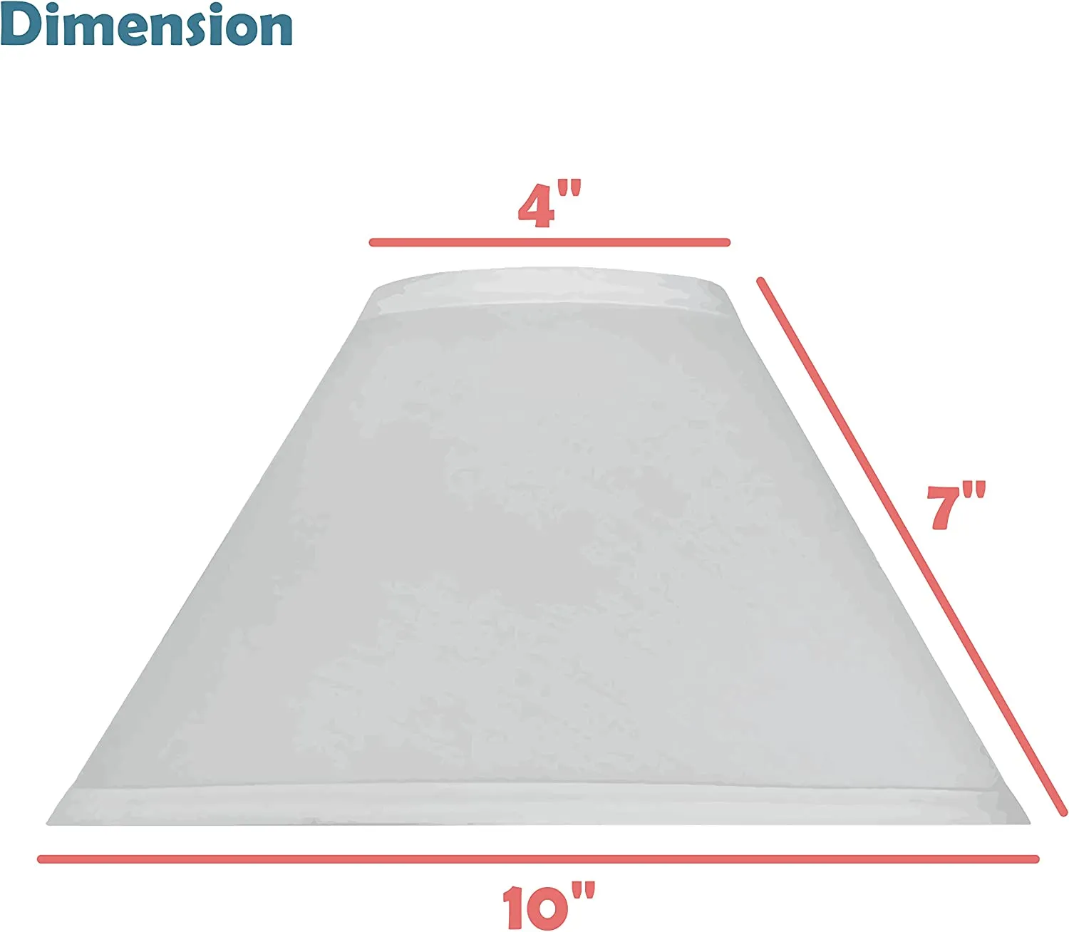 # 58758 Transitional Hardback Empire Shape UNO Construction Lamp Shade in Off White Butterfly Pattern, 11" Wide (4" x 11" x 7")
