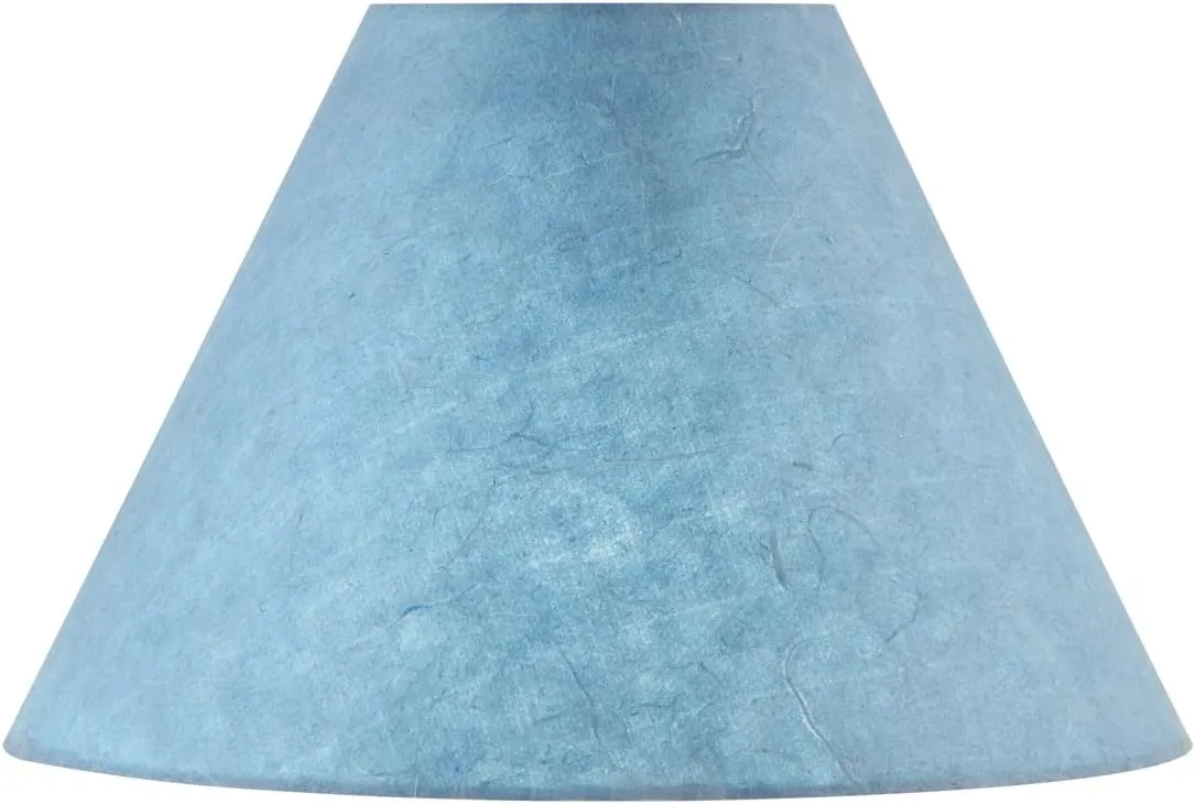 # 58760 Transitional Hardback Empire Shape UNO Construction Lamp Shade in Blue Washi Paper, 10" Wide (4" x 10" x 7")