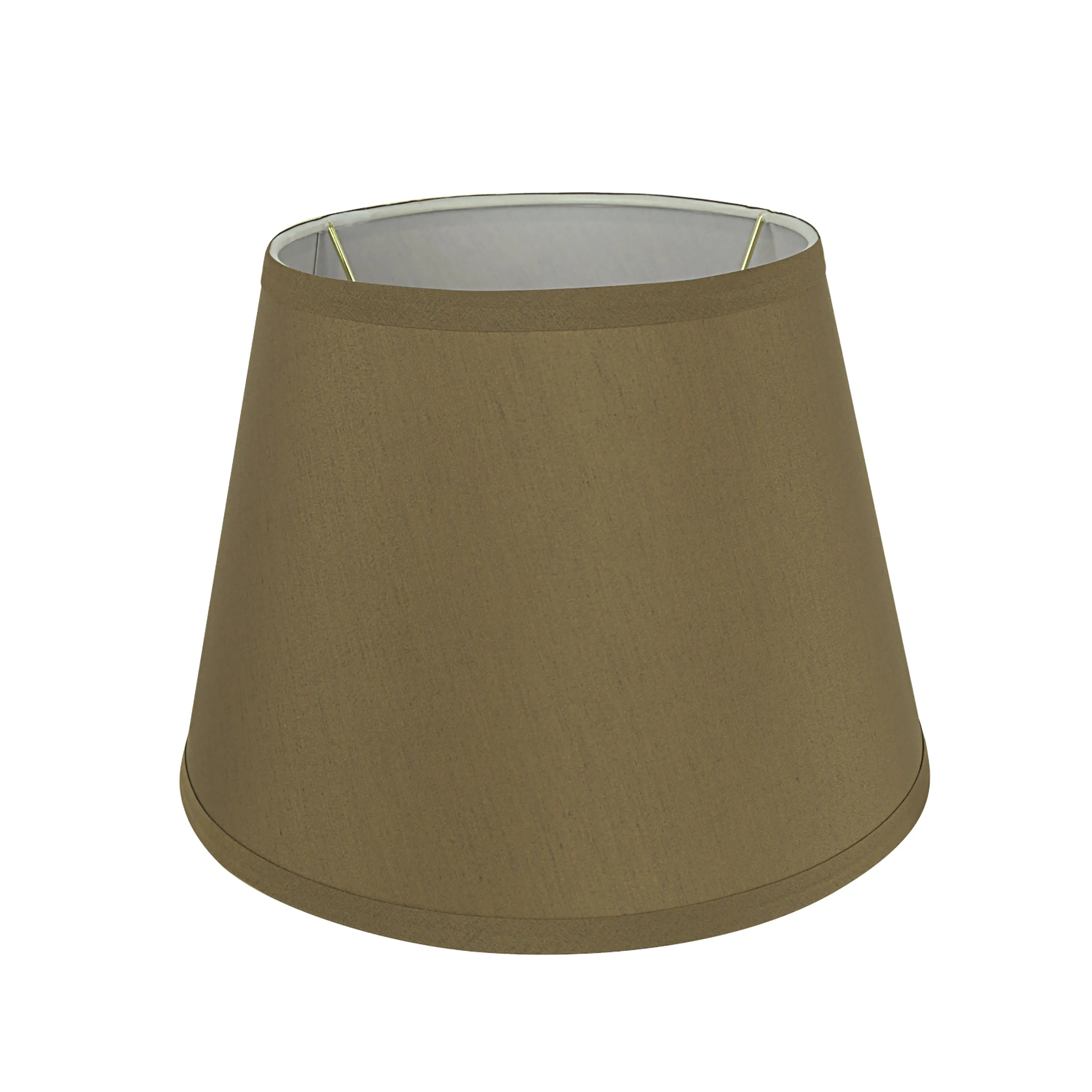 # 58936 Transitional Hardback Empire Shape UNO Construction Lamp Shade in Sand Brown, 12" Wide (8" x 12" x 8-1/2")