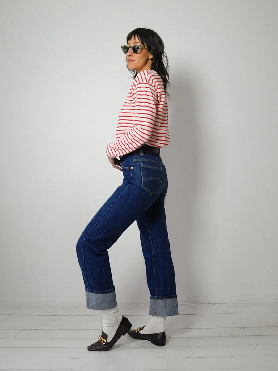 1980's Dark Wash Lee Jeans 26x32.5