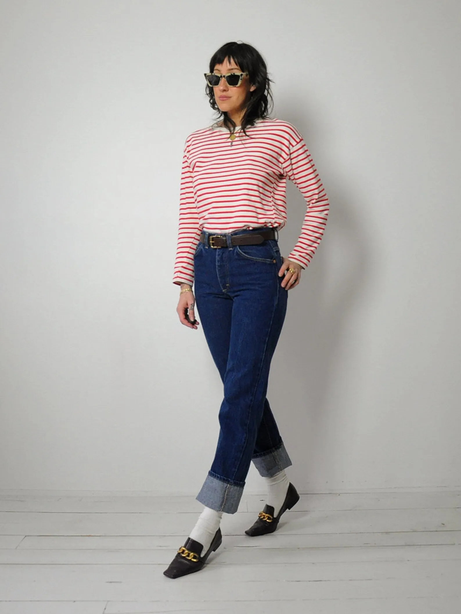 1980's Dark Wash Lee Jeans 26x32.5