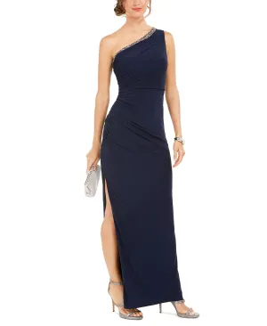 Adrianna Papell One Shoulder Knitted Dress, Multi