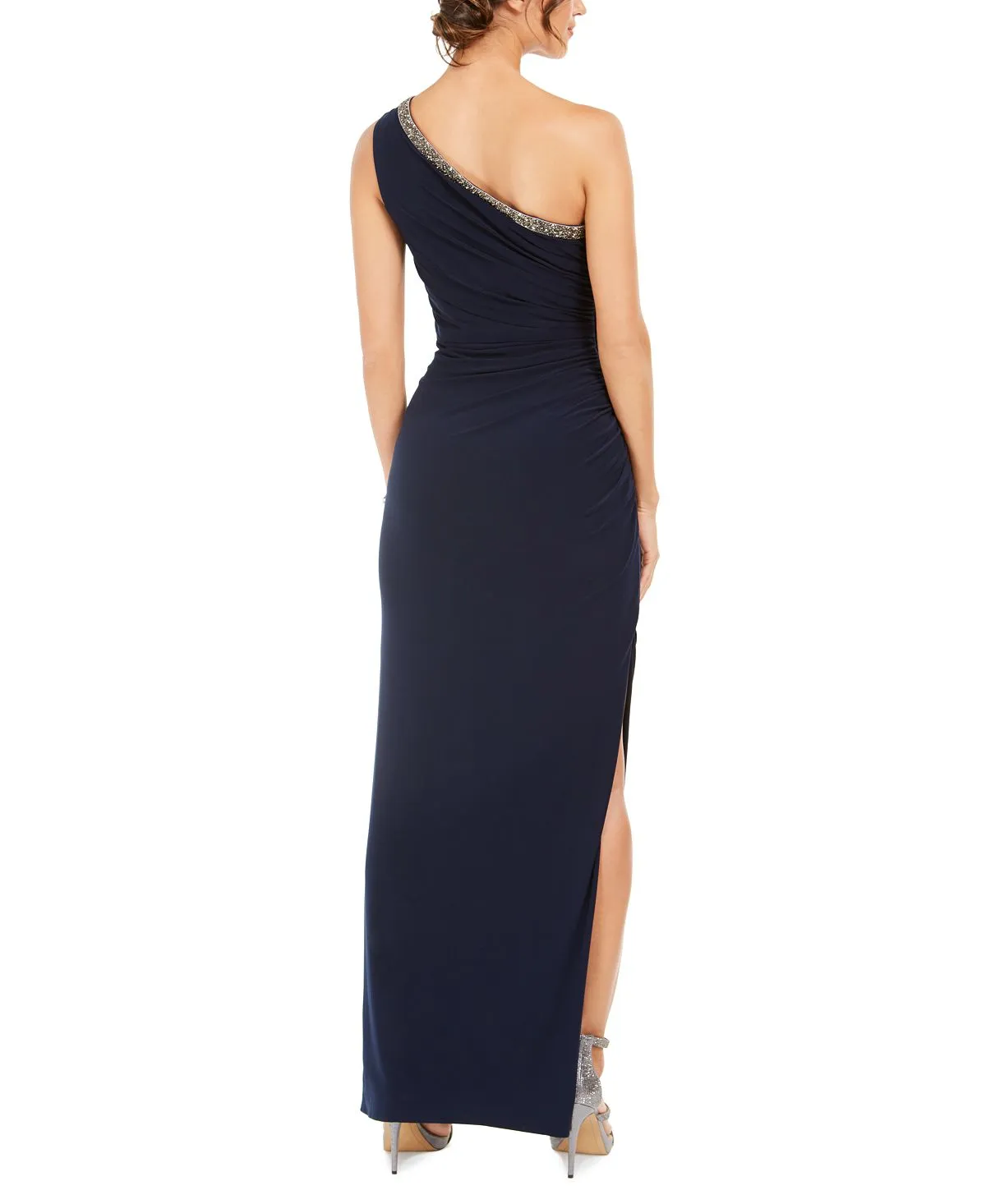 Adrianna Papell One Shoulder Knitted Dress, Multi