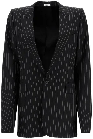 Alexander Mcqueen 'Striped Jacket With Voluminous