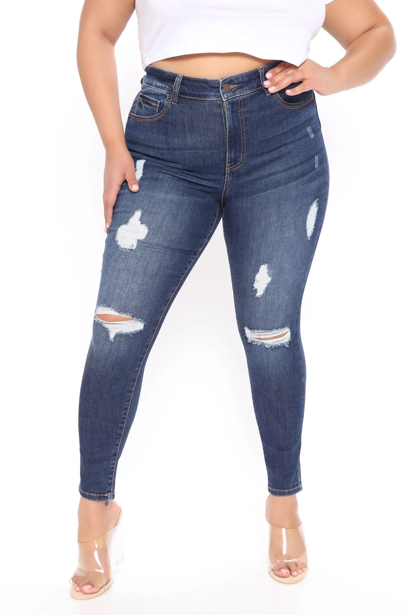 Alexis Booty Lifting Stretch Skinny Jeans - Dark Wash